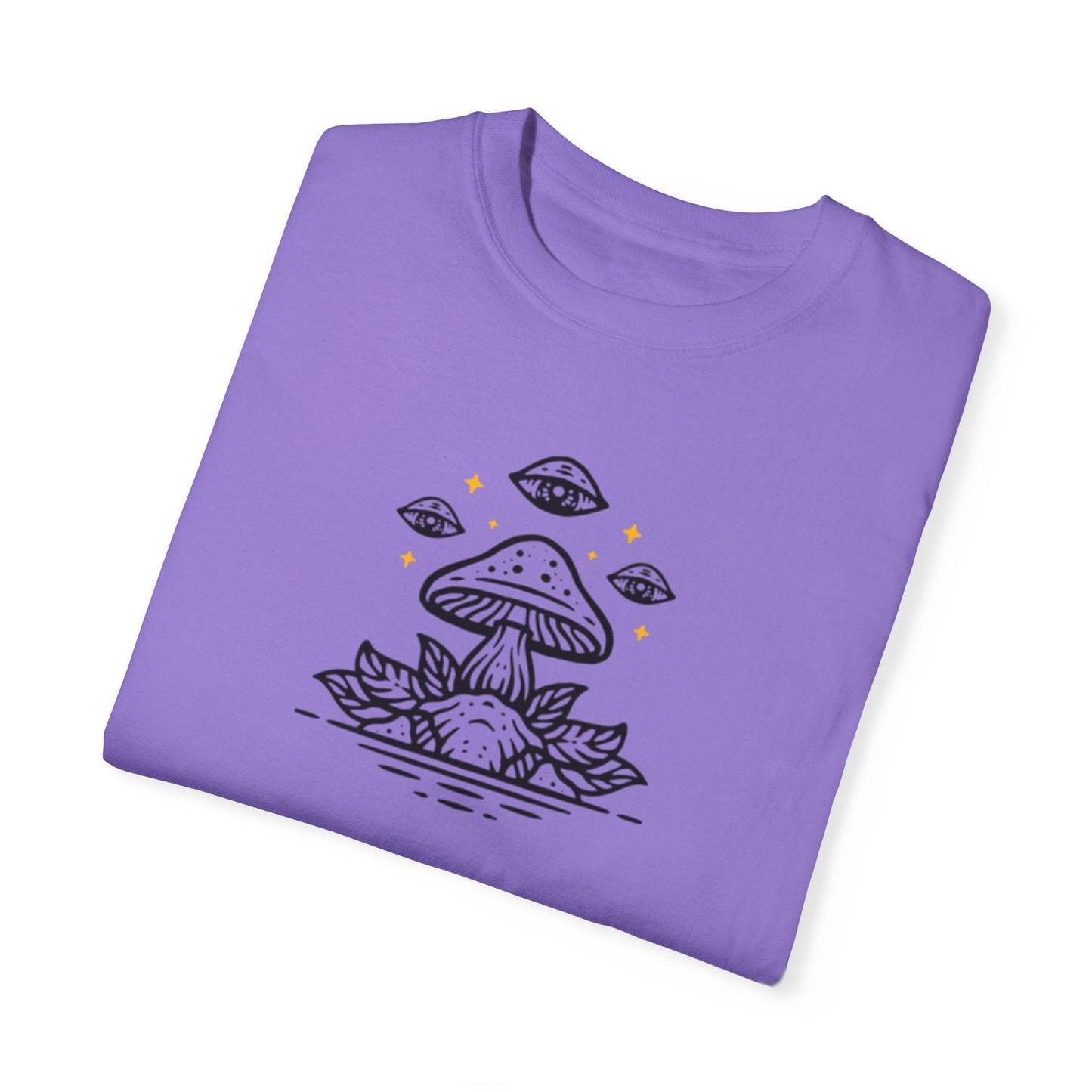 Mushroom pattern,Unisex Garment-Dyed T-shirt - Psychonaut Swag