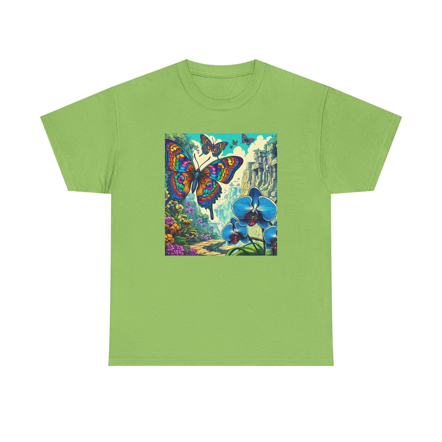 Butterfly Orchid, Unisex Heavy Cotton Tee - Psychonaut Swag