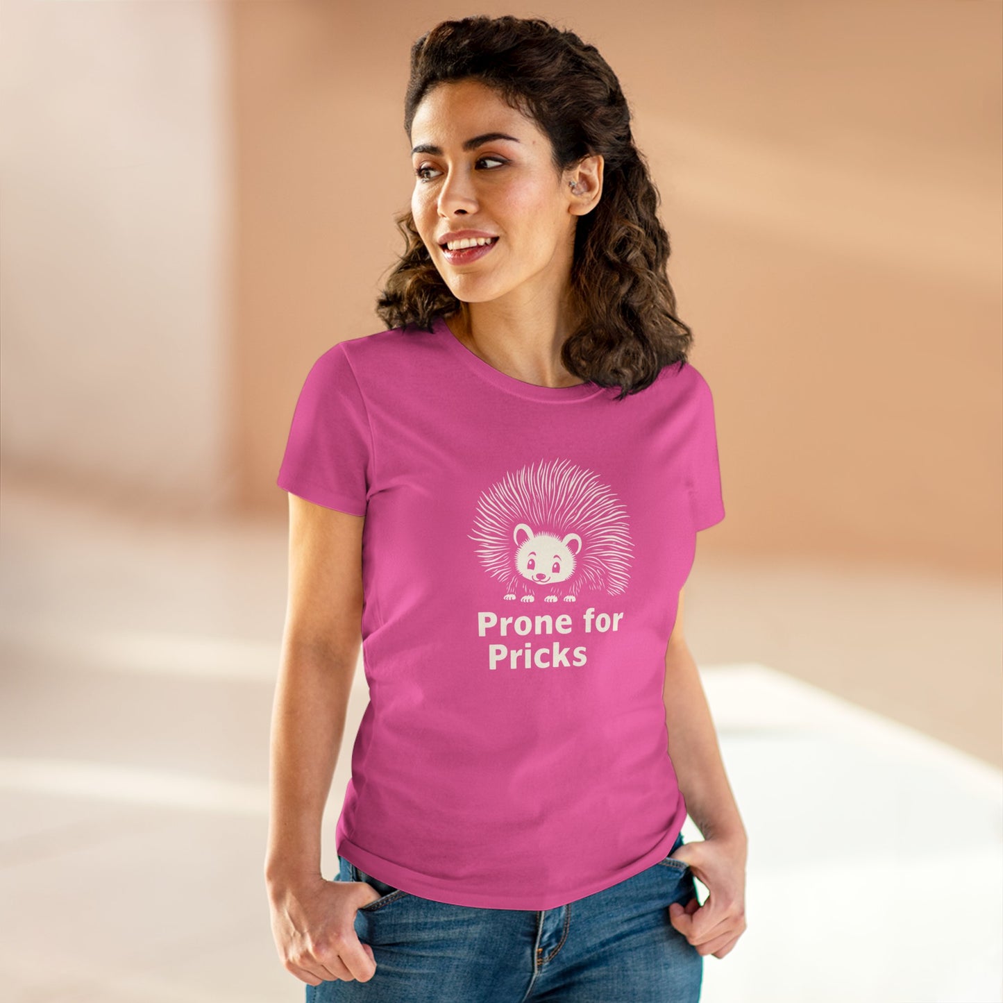 Prone for Pricks, Funny Hedgehog Tee, Quirky Animal Shirt, Cute Graphic Tee, Gift for Animal Lovers, Casual Wear, Summer Top