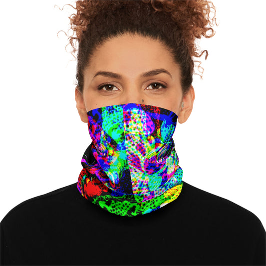 Psychedelic Bee Man Lightweight Neck Gaiter - Psychonaut Swag