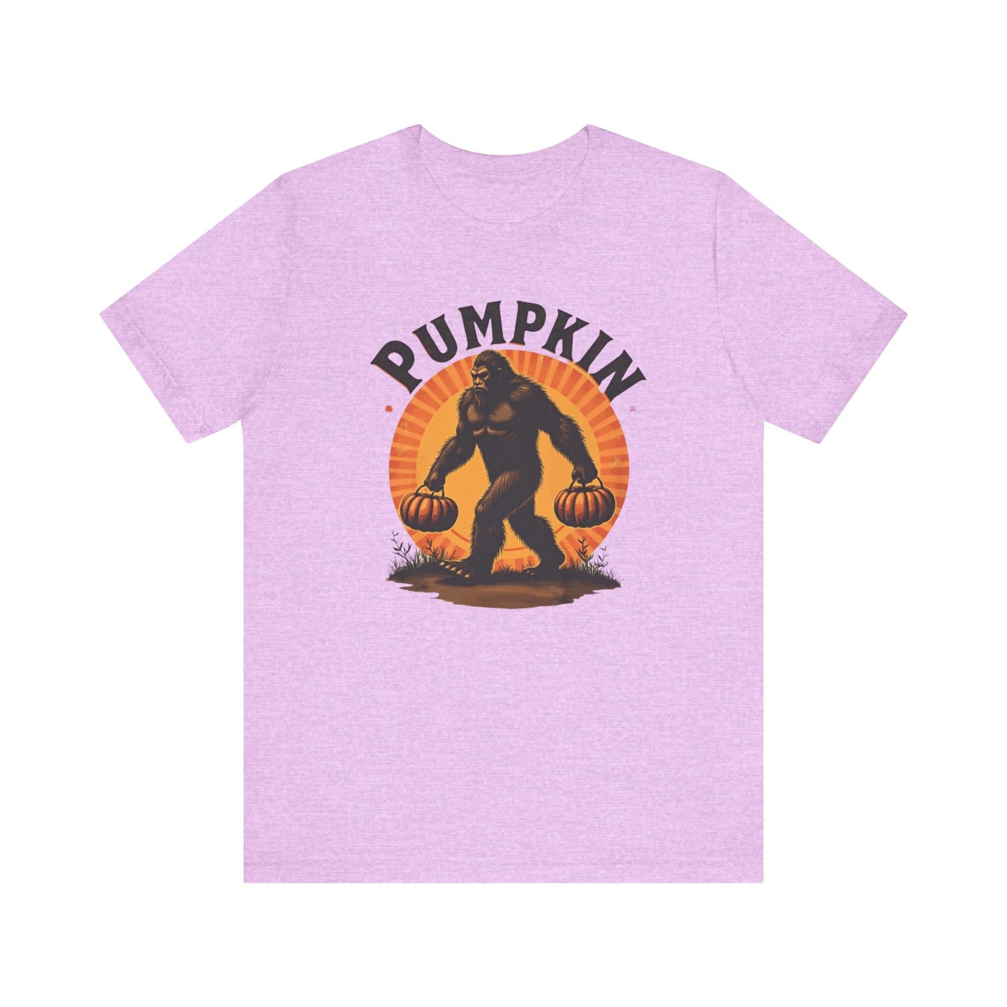 Pumpkin Bigfoot T-Shirt – Unisex Harvest Tee for Fall, Halloween, Autumn Celebrations, Gift for Nature Lovers, Casual Wear