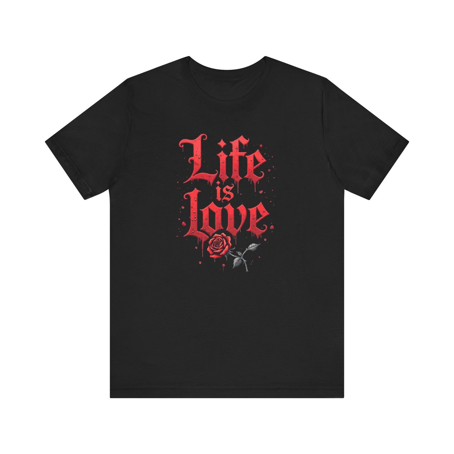 Life is Love Shirt, Love Themed Apparel, Gift for Couples, Valentine's Day Top - Psychonaut Swag