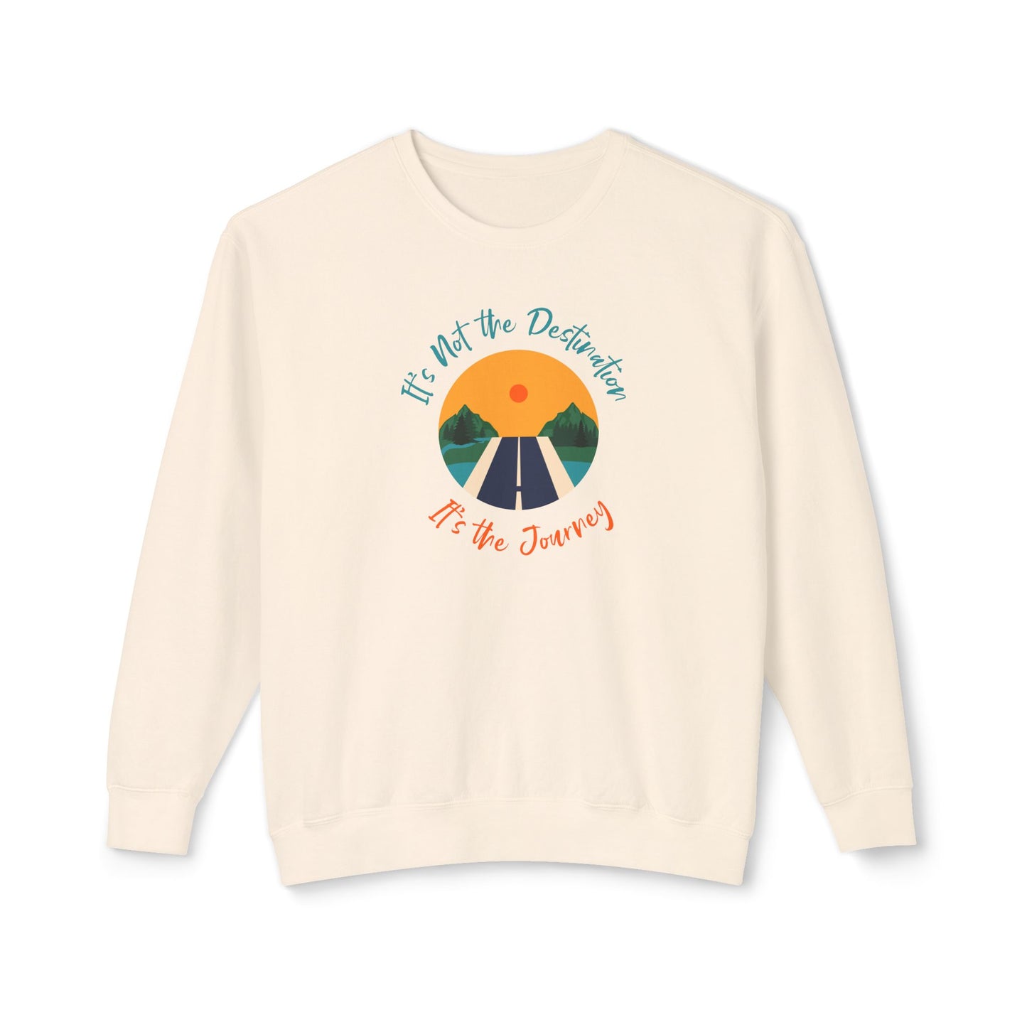It’s The Journey, Unisex Lightweight Crewneck Sweatshirt - Psychonaut Swag