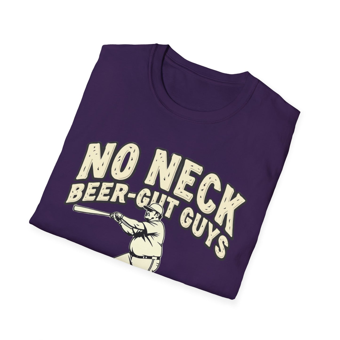 No Neck Beer Gut Guys T-Shirt | Unisex Softstyle Tee, Humor Apparel, Funny Gift for Beer Lovers, Casual Wear, Funny Saying Shirt - Psychonaut Swag