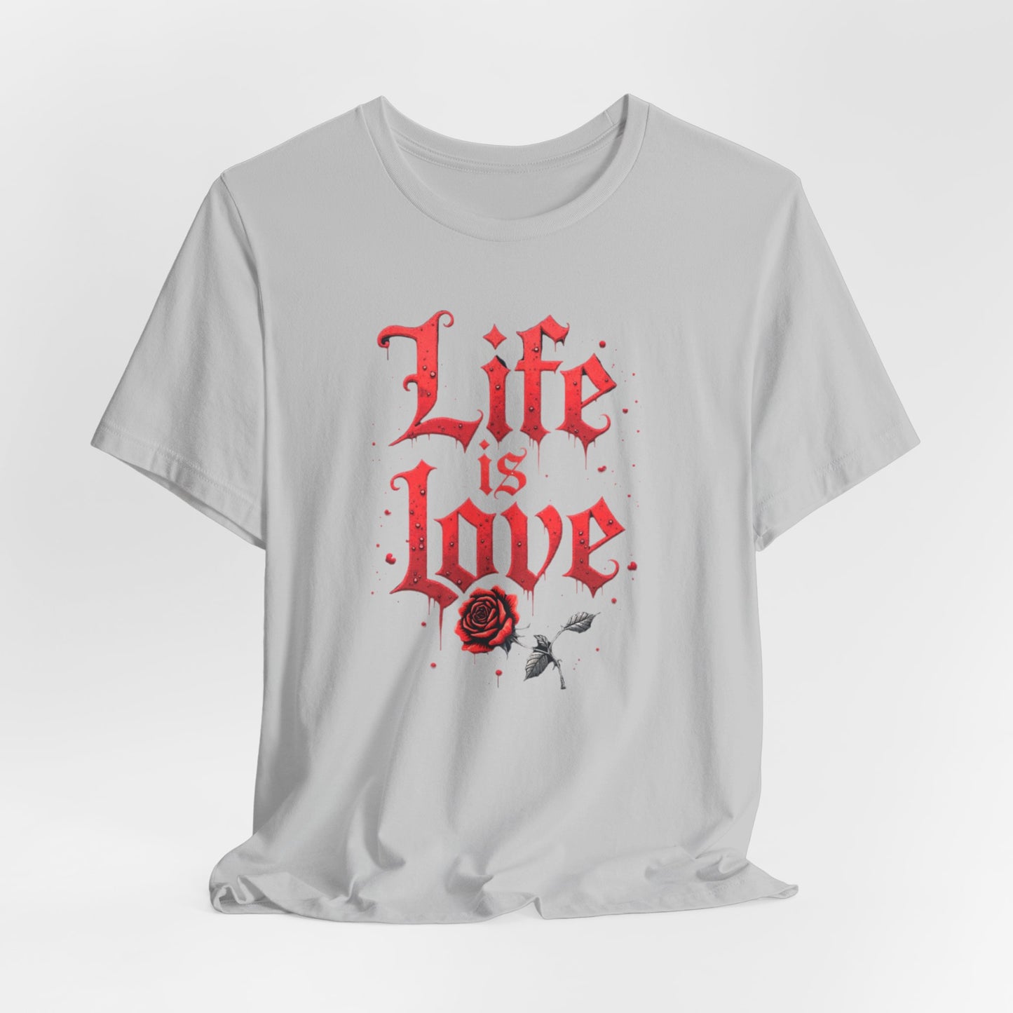 Life is Love Shirt, Love Themed Apparel, Gift for Couples, Valentine's Day Top - Psychonaut Swag