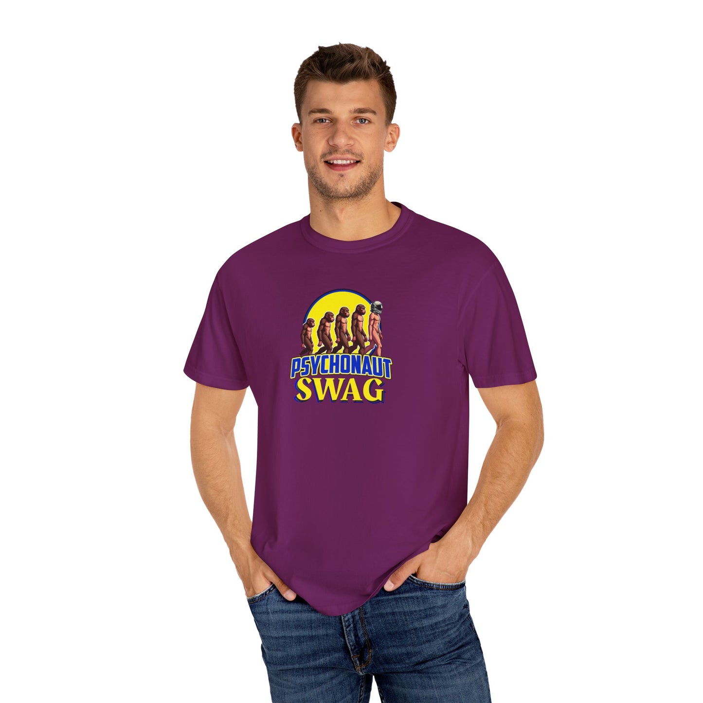 Psychonaut Swag small biz,  Unisex Garment-Dyed T-Shirt | Unique Gift for Festival Lovers, Streetwear, Casual Style, Summer Wardrobe, Psychedelic Art