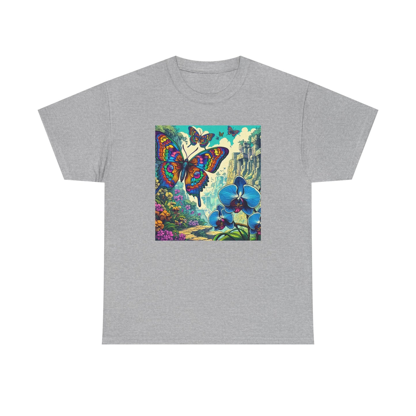 Butterfly Orchid, Unisex Heavy Cotton Tee - Psychonaut Swag