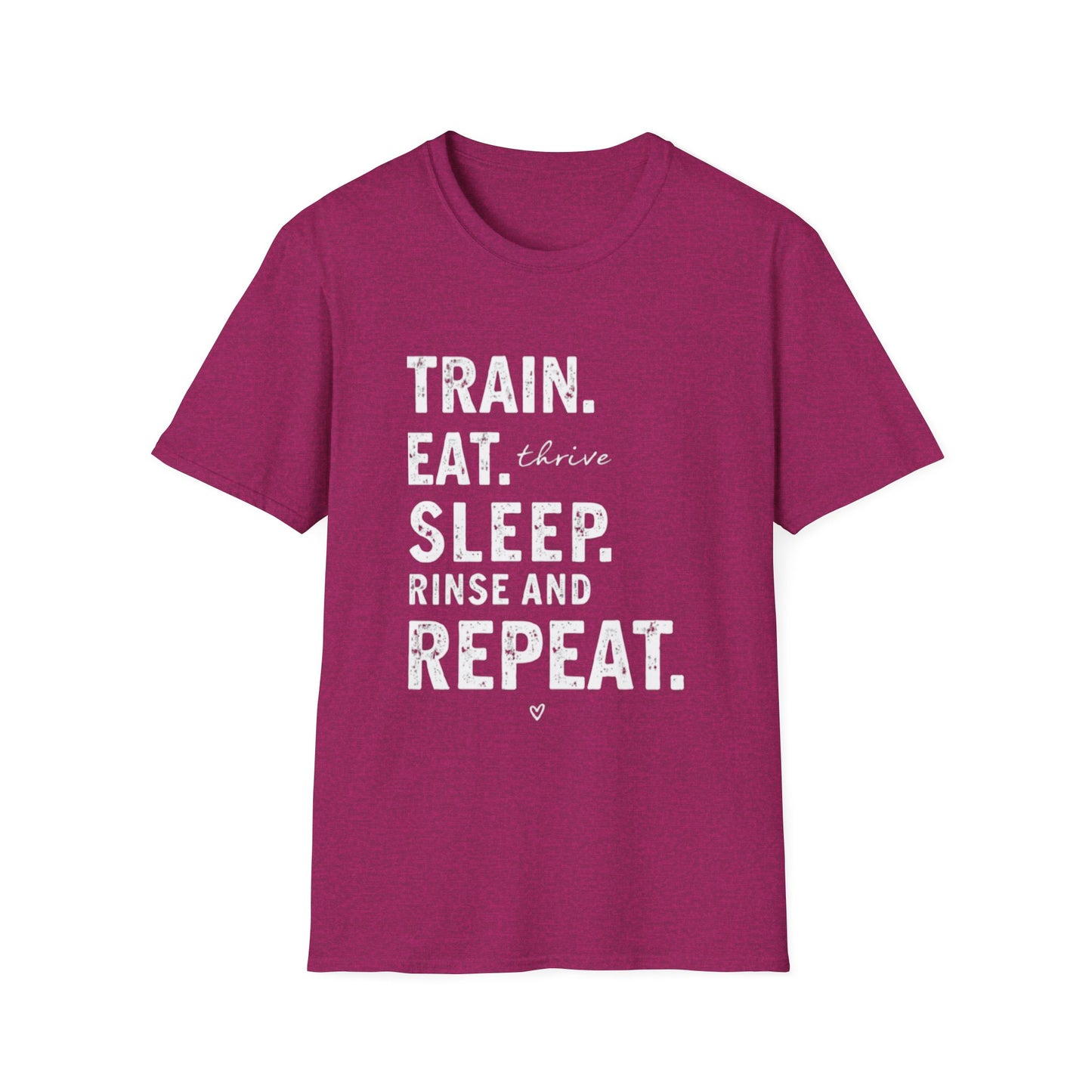 Train Eat Sleep Repeat T-Shirt, Fitness Apparel, Gym Wear, Motivational Shirt, Casual Unisex Tee - Psychonaut Swag