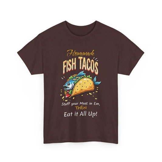 Fish Tacos Unisex Cotton Tee - Perfect for Food Lovers & Taco Tuesday - Psychonaut Swag