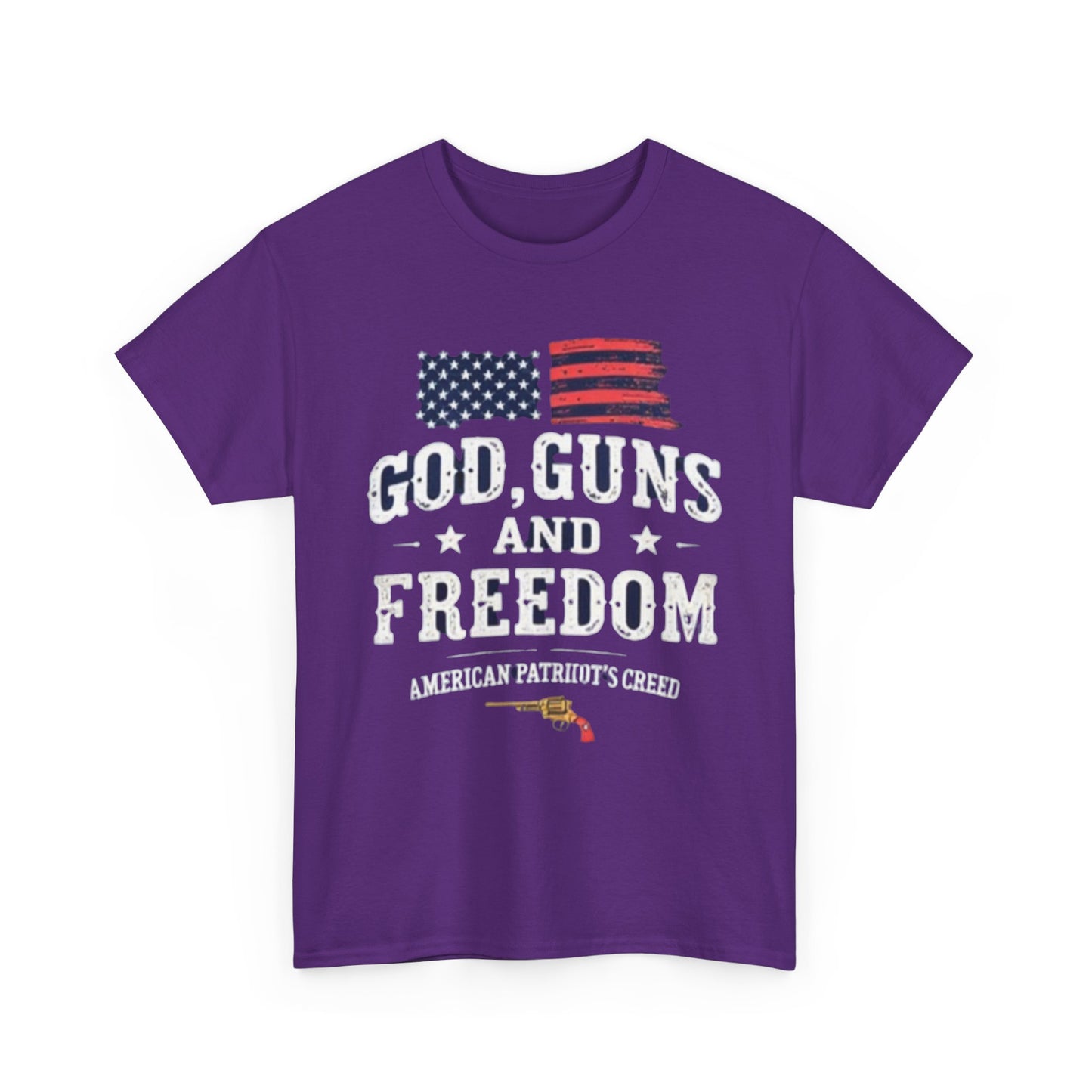 God, Guns, and Freedom American Patriot's Creed Shirt - Psychonaut Swag