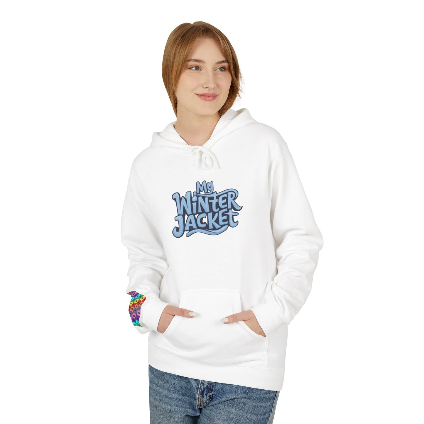 My Winter Jacket, Unisex Midweight Softstyle Fleece Hoodie - Psychonaut Swag