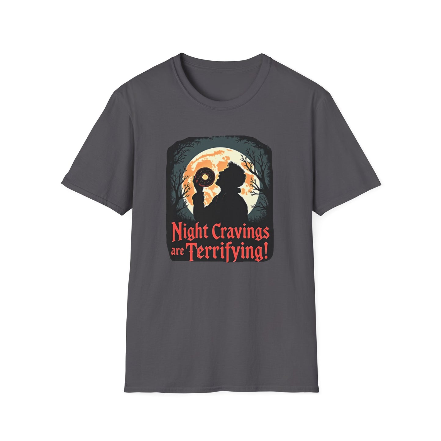 Night Cravings T-Shirt, Halloween Tee, Spooky Gift, Autumn Style, Horror Lovers Apparel, Graphic Shirt