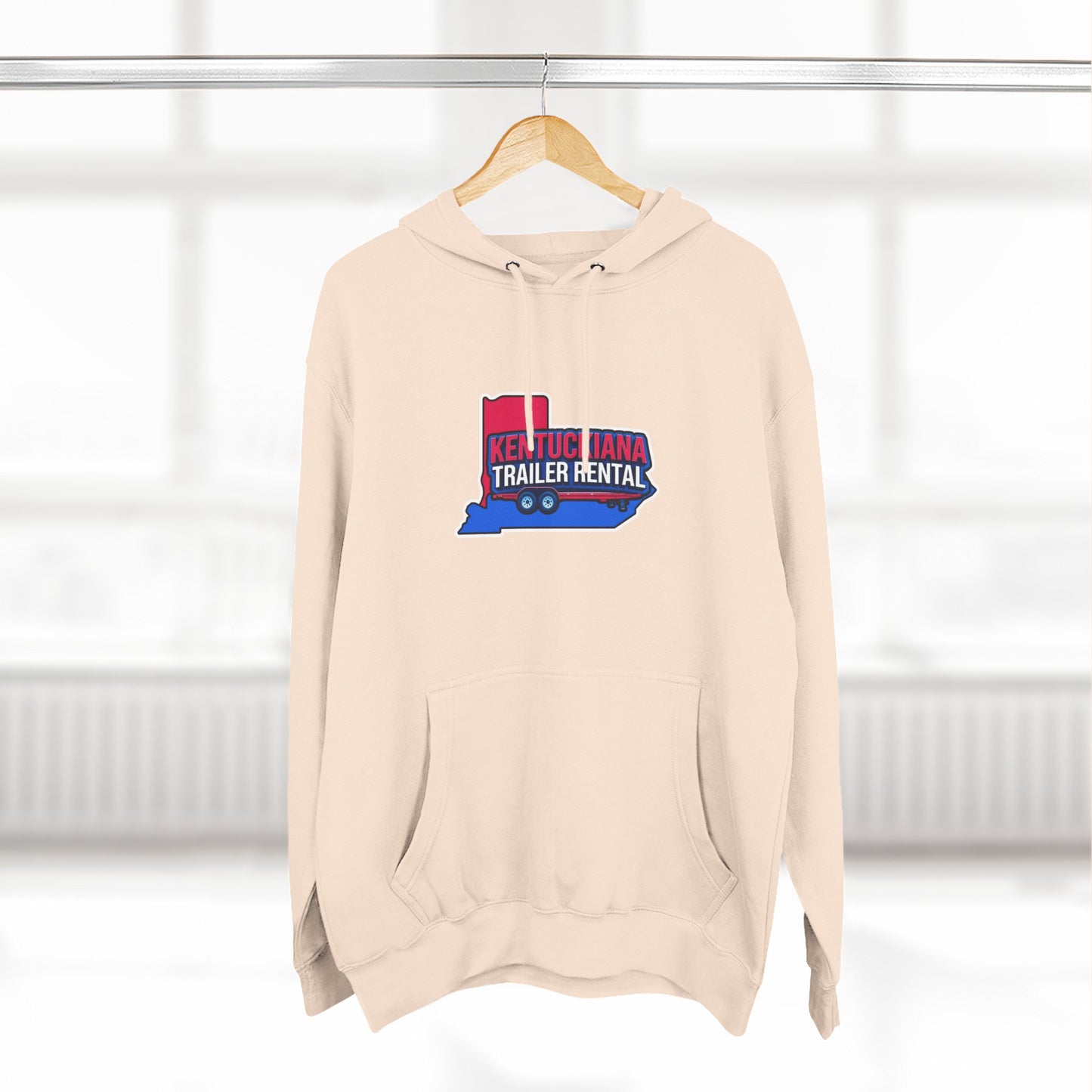 Kentuckiana Trailer Rental Hoodie | Cozy Casual Wear, Perfect for Road Trips, Gift for Outdoor Enthusiasts, Iconic Travel Style