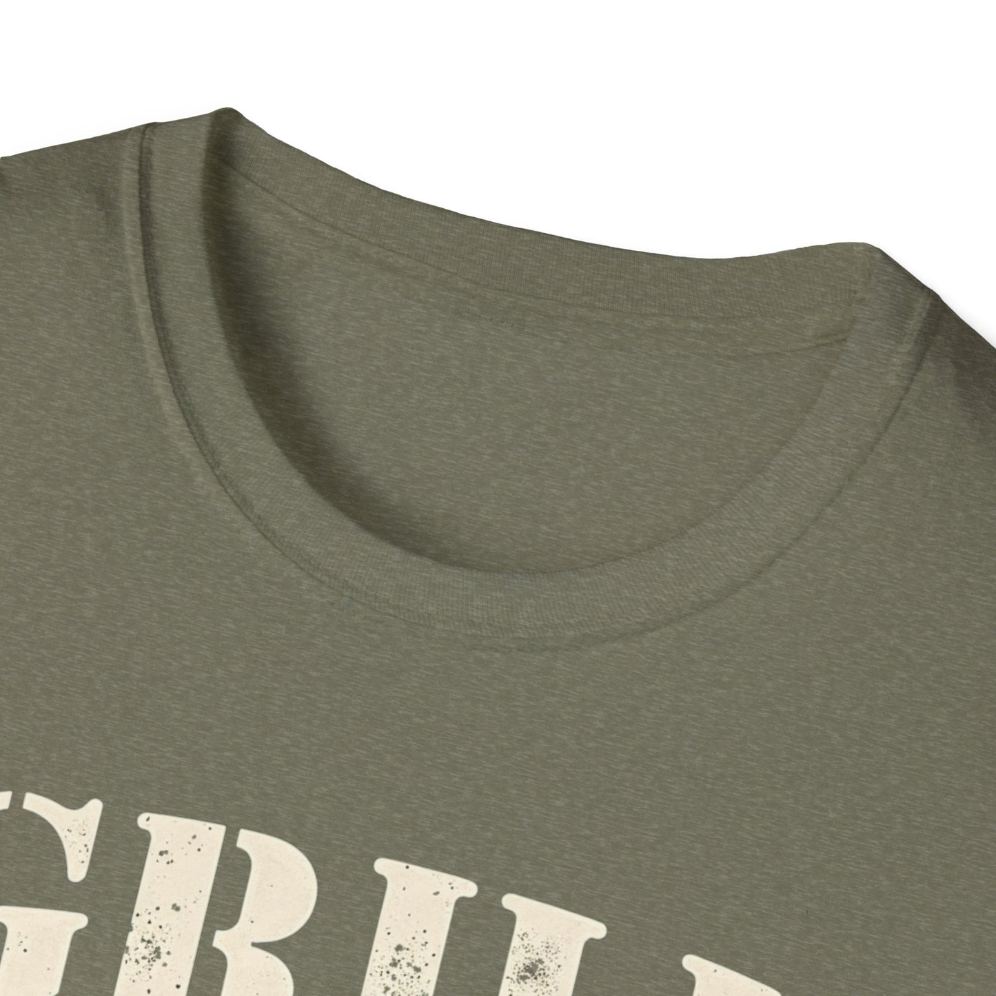 Grill Sergeant T-Shirt, Unisex Softstyle Tee, BBQ Gift, Father's Day Shirt, Grilling Apparel - Psychonaut Swag