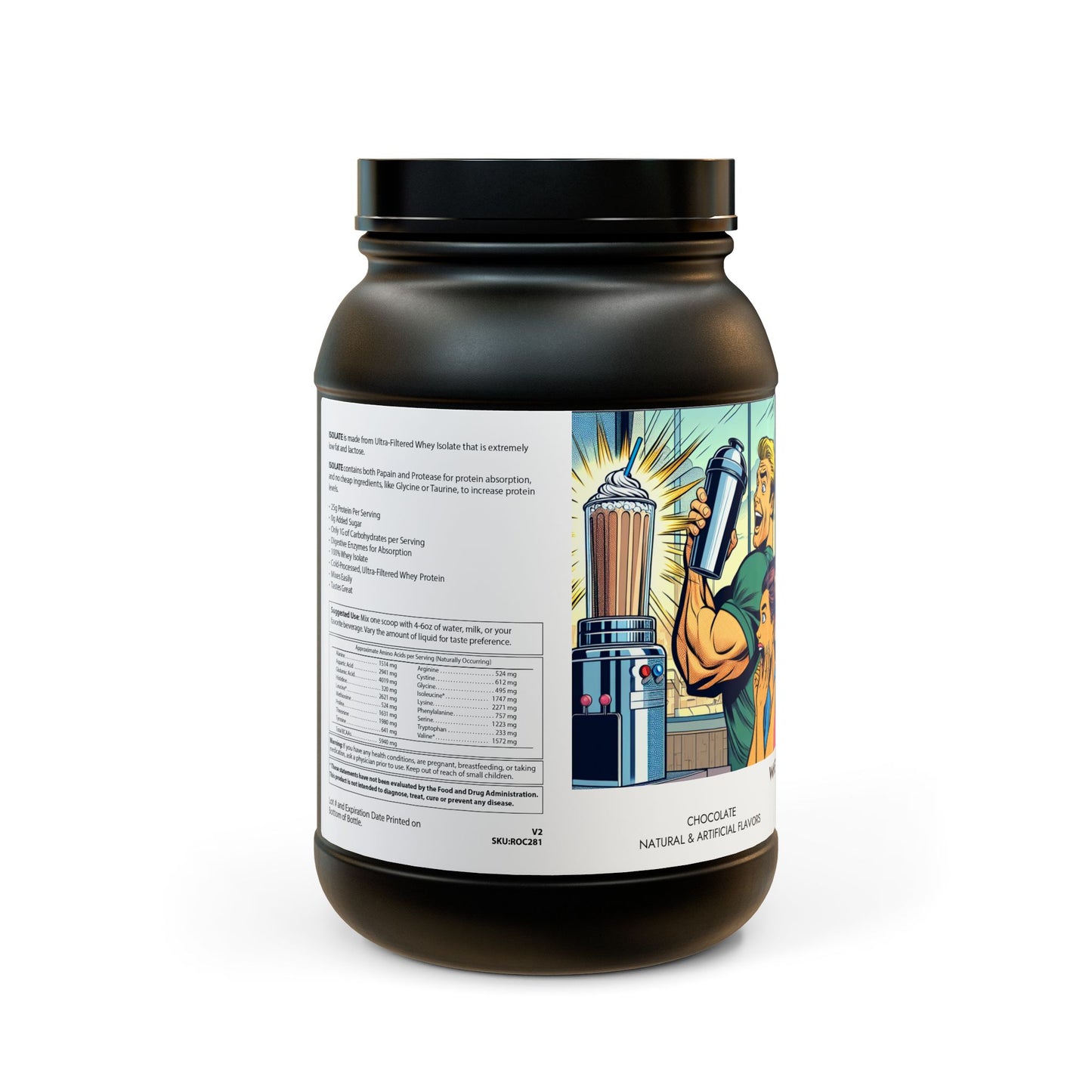 Whey Isolate Protein Supplement (907g, 2lb) - Psychonaut Swag