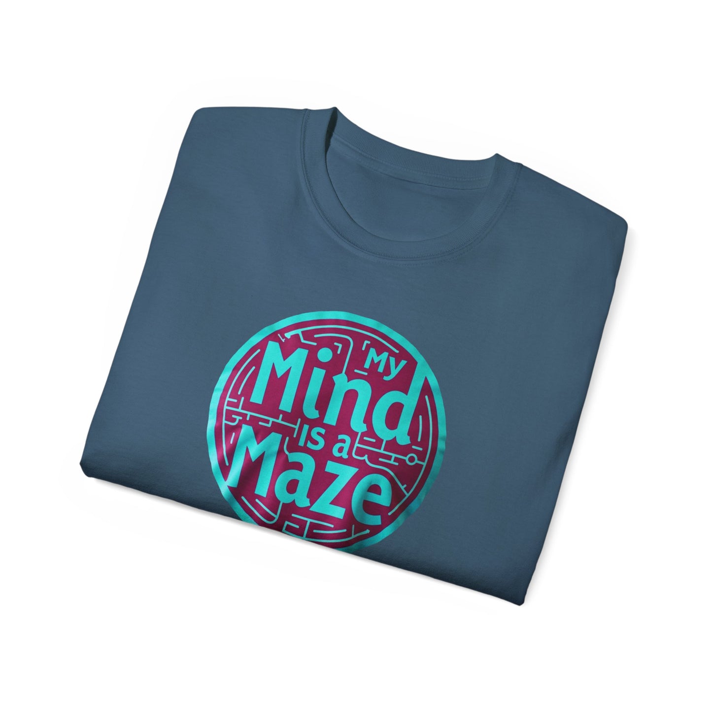 Mind is a Maze Unisex Ultra Cotton Tee - Creative and Thoughtful Shirt - Psychonaut Swag