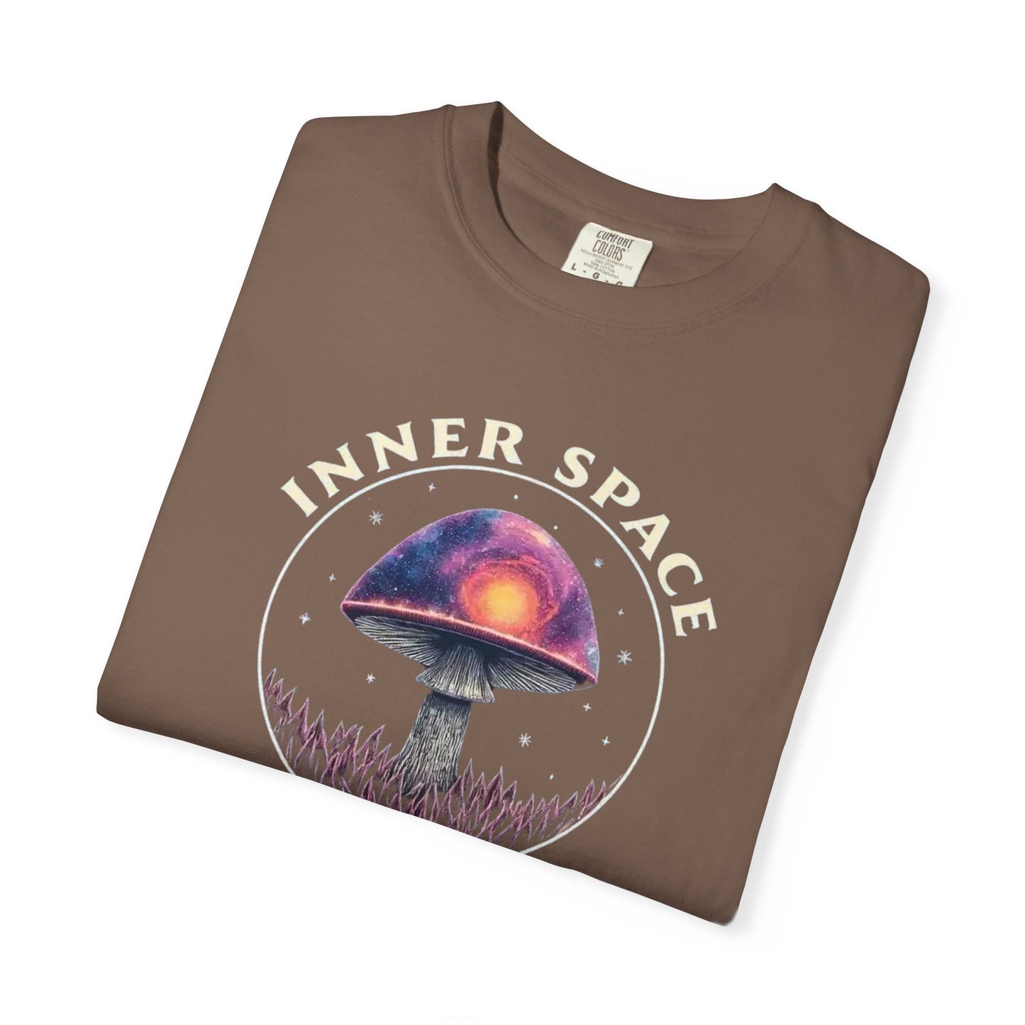 Inner Space Explorer T-Shirt, Unisex Graphic Tee, Cosmic Mushroom Apparel, Gift for Nature Lovers, Casual Wear for Adventurers - Psychonaut Swag