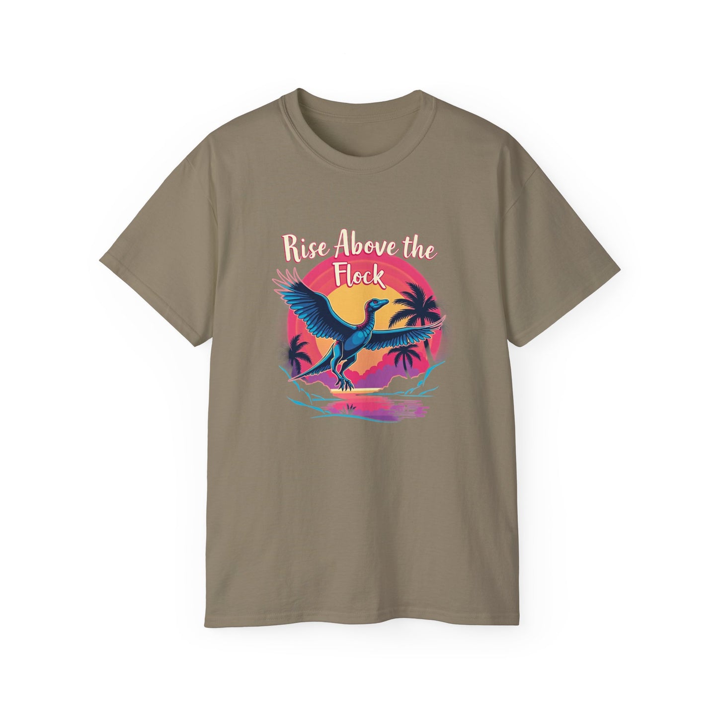 Rise Above the Flock Unisex Ultra Cotton Tee - Tropical Vibe Shirt - Psychonaut Swag