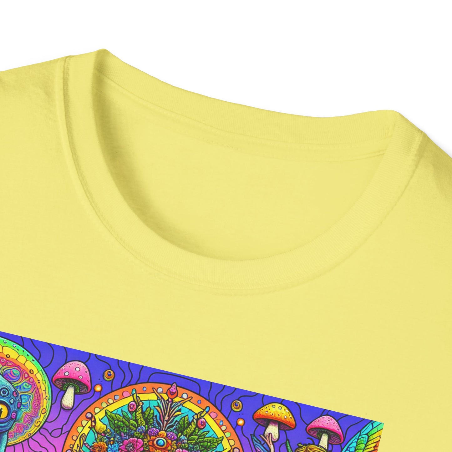 Mushroom Last Supper, Unisex Softstyle T-Shirt - Psychonaut Swag