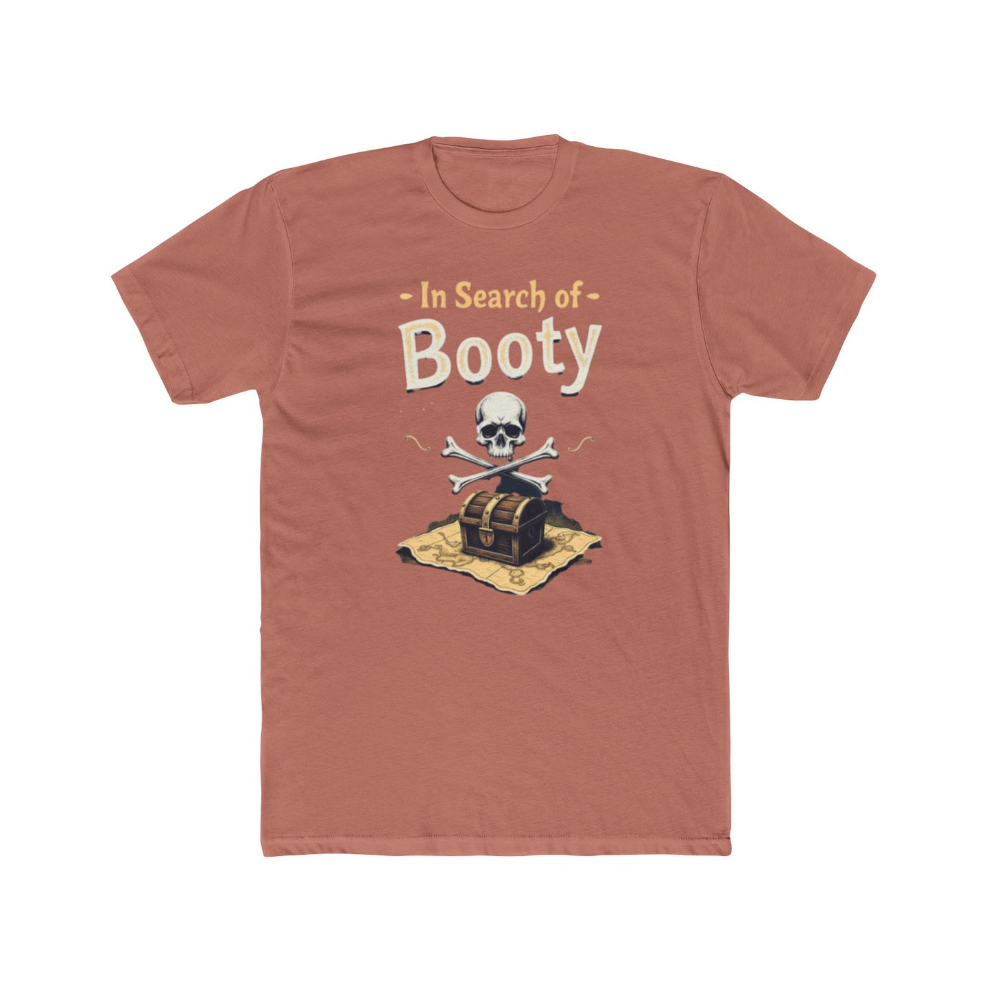In Search of Booty Pirate T-Shirt, Fun Pirate Tee, Unisex Cotton Tee, Halloween Costume Shirt, Adventure Gift, Nautical Vibe, Unique Humor
