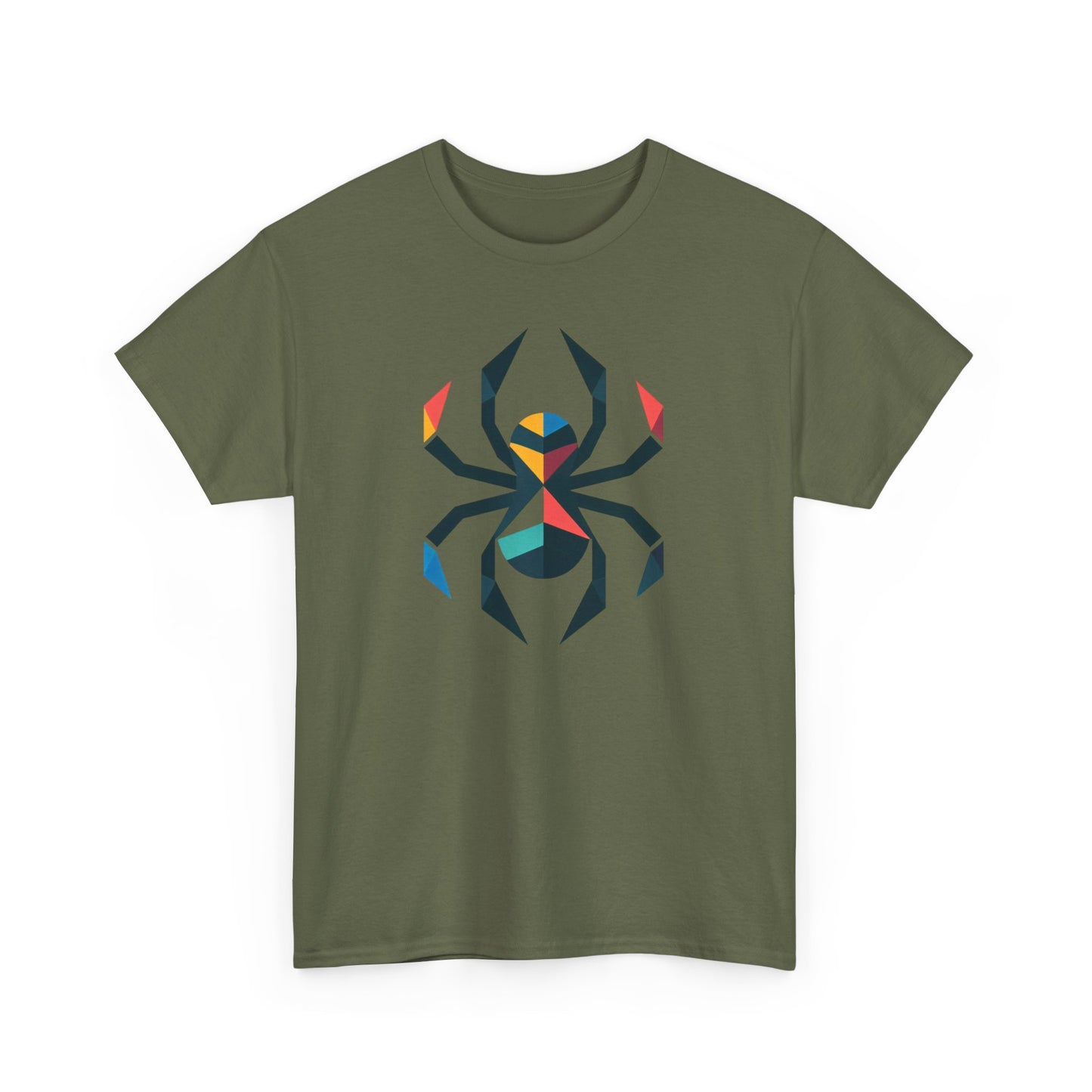 Colorful Spider, Graphic Unisex Heavy Cotton Tee - Psychonaut Swag