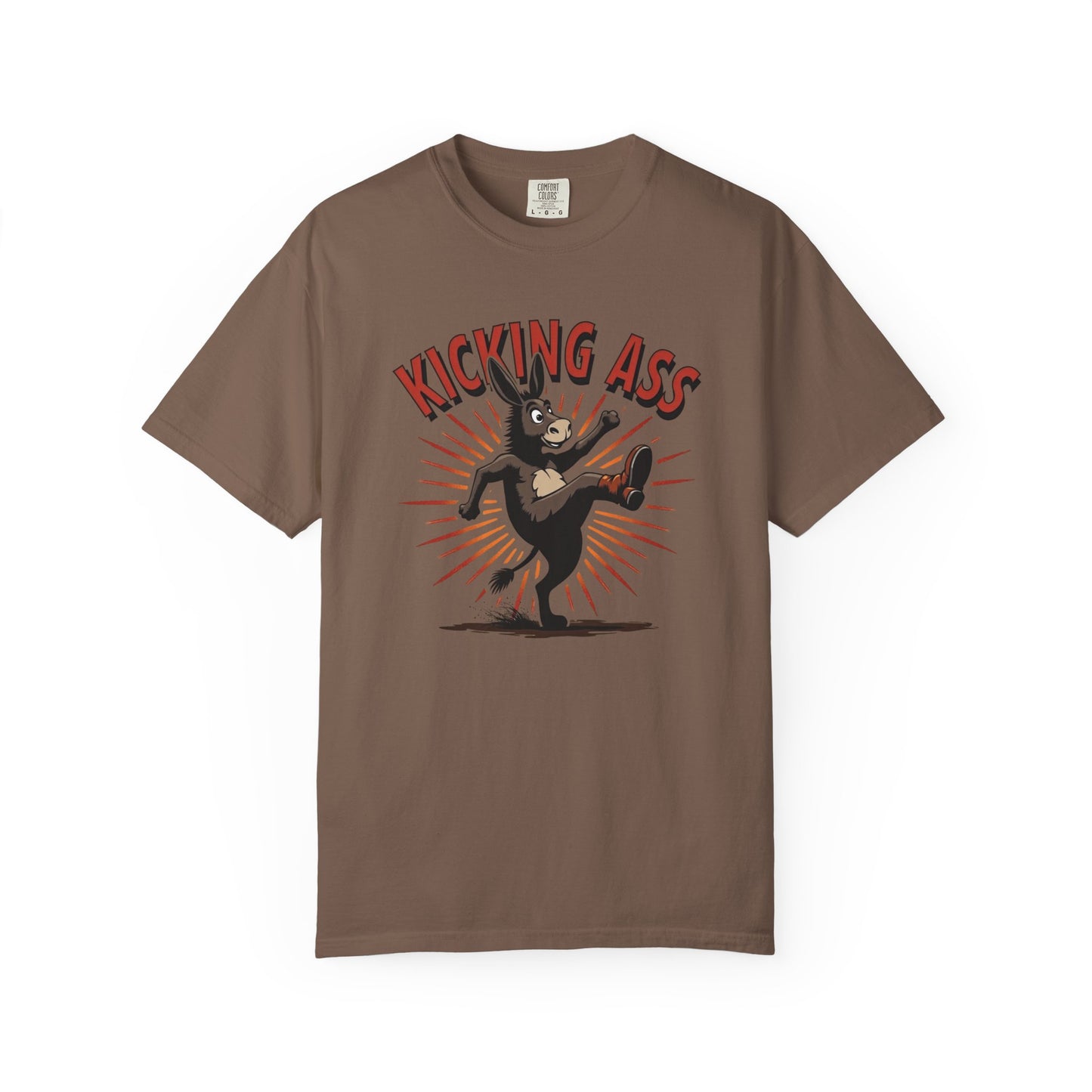 Kicking Donkey, Unisex T-Shirt | Funny Graphic Tee, Casual Wear, Humor Gift, Birthday Surprise, Motivational Apparel - Psychonaut Swag