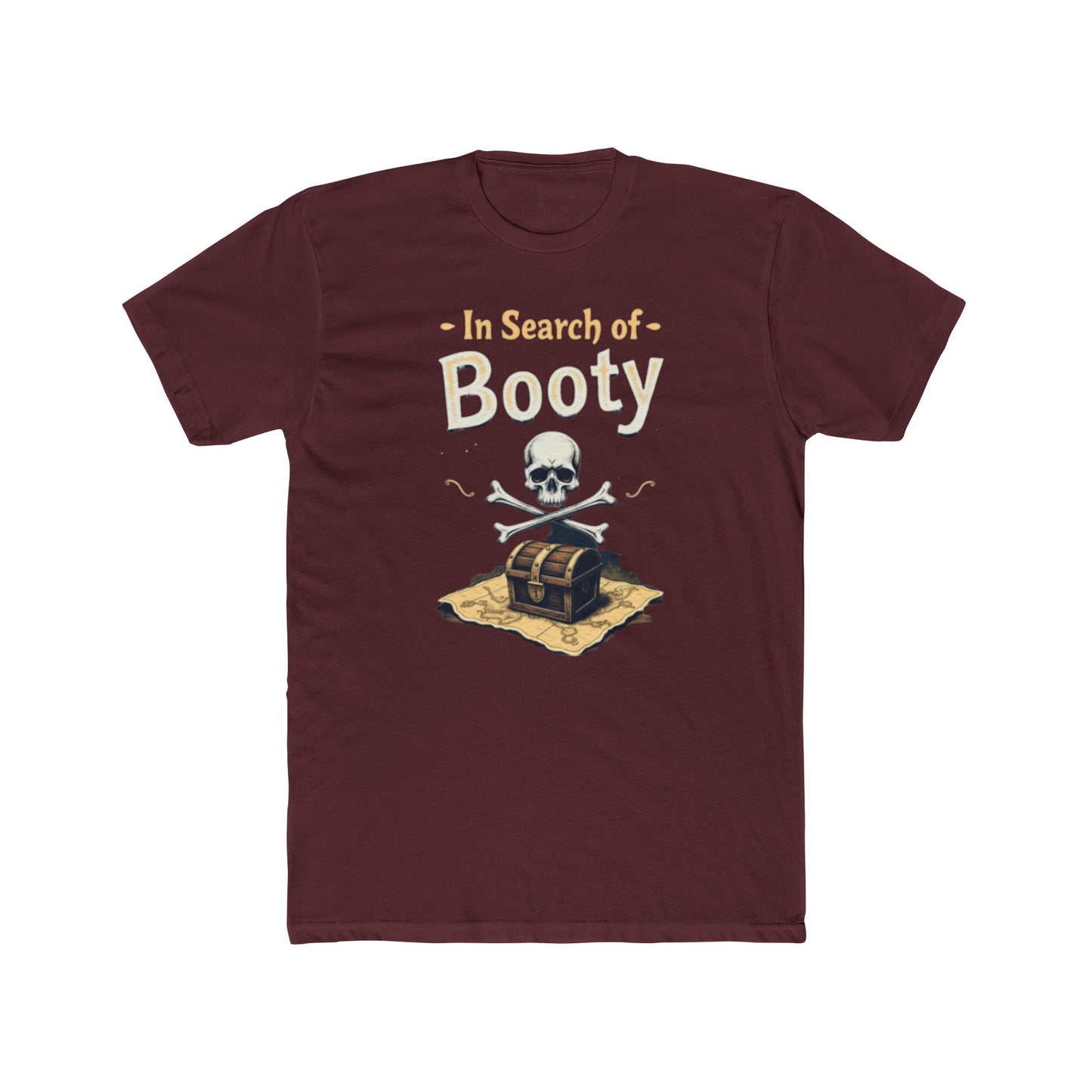 In Search of Booty Pirate T-Shirt, Fun Pirate Tee, Unisex Cotton Tee, Halloween Costume Shirt, Adventure Gift, Nautical Vibe, Unique Humor