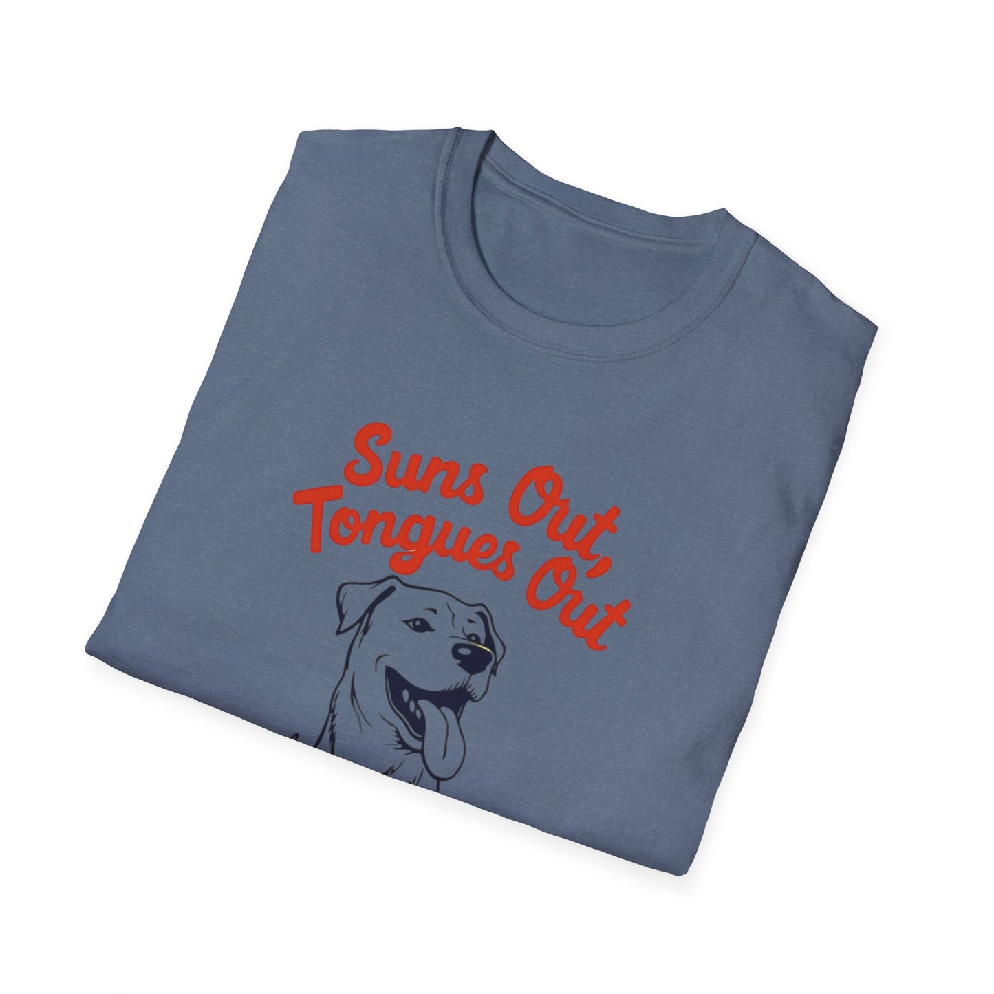 Suns Out, Tongues Out T-Shirt – Unisex Summer Tee, Dog Lovers Gift, Casual Wear, Cute Pet Shirt, Animal Lover Apparel