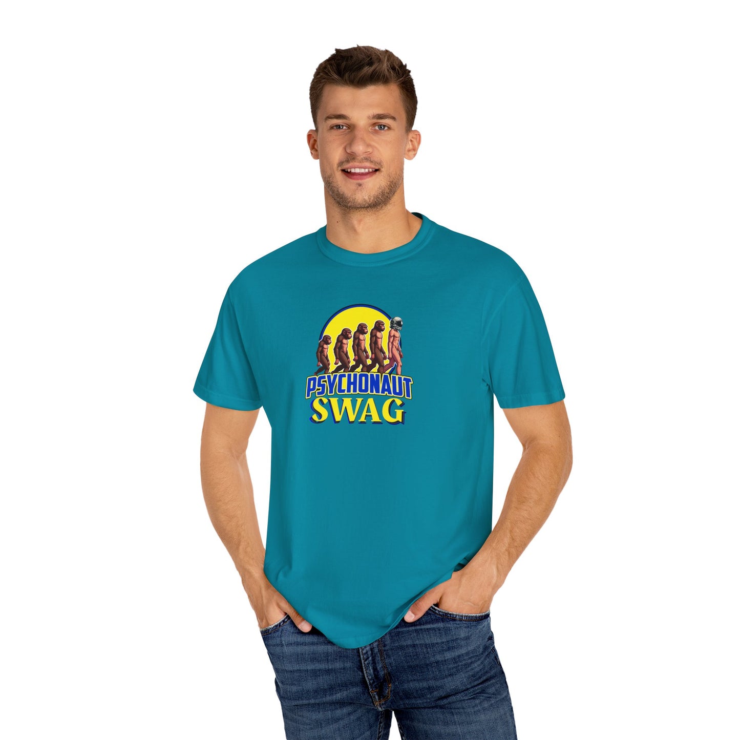 Psychonaut Swag small biz,  Unisex Garment-Dyed T-Shirt | Unique Gift for Festival Lovers, Streetwear, Casual Style, Summer Wardrobe, Psychedelic Art