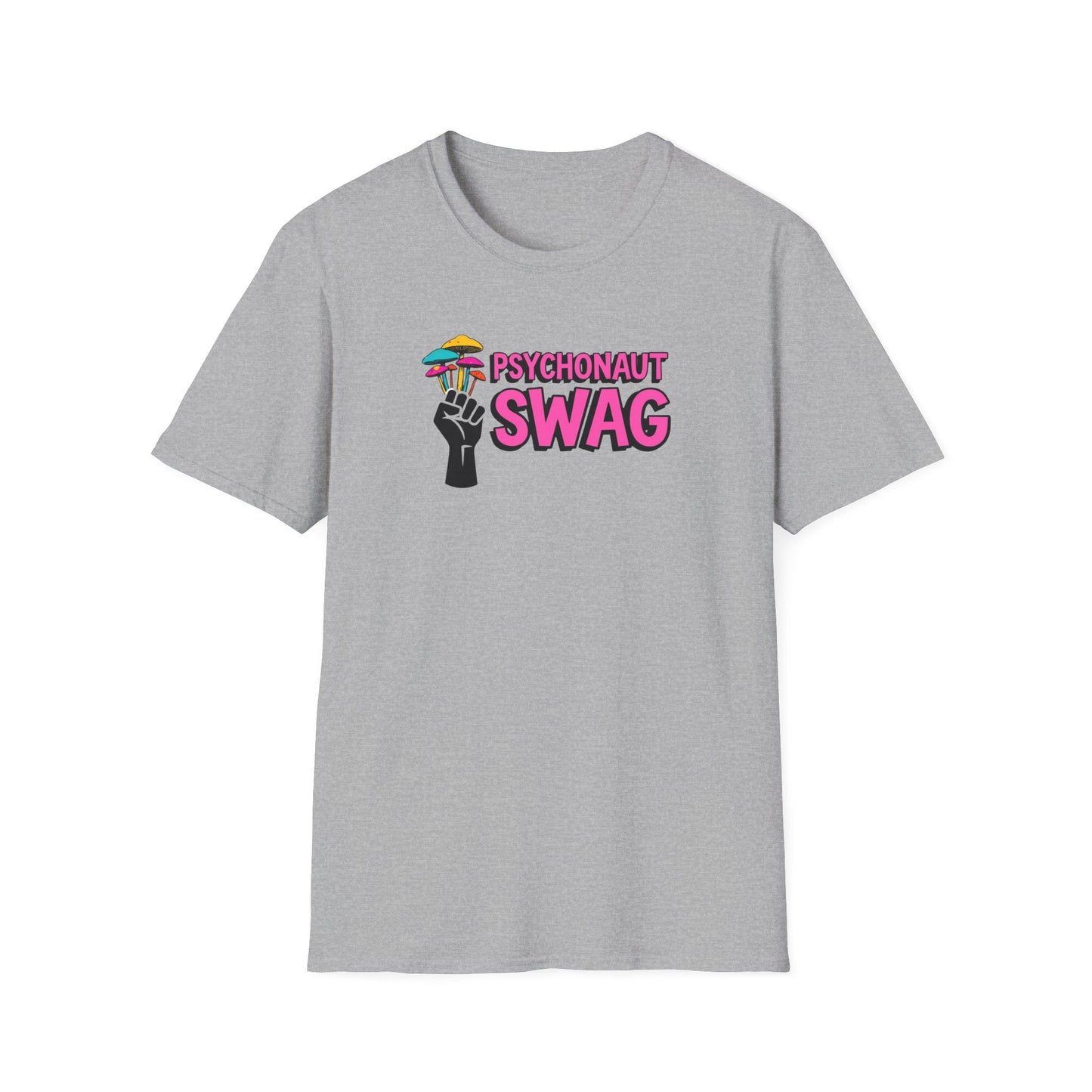 Fistful of Shrooms, Pyschonaut Swag Staple, Psychedelic Graphic T-Shirt, Humor Apparel for Psychedelic Lovers, Perfect for Festivals, Casual Wear, Gift for Friends - Psychonaut Swag