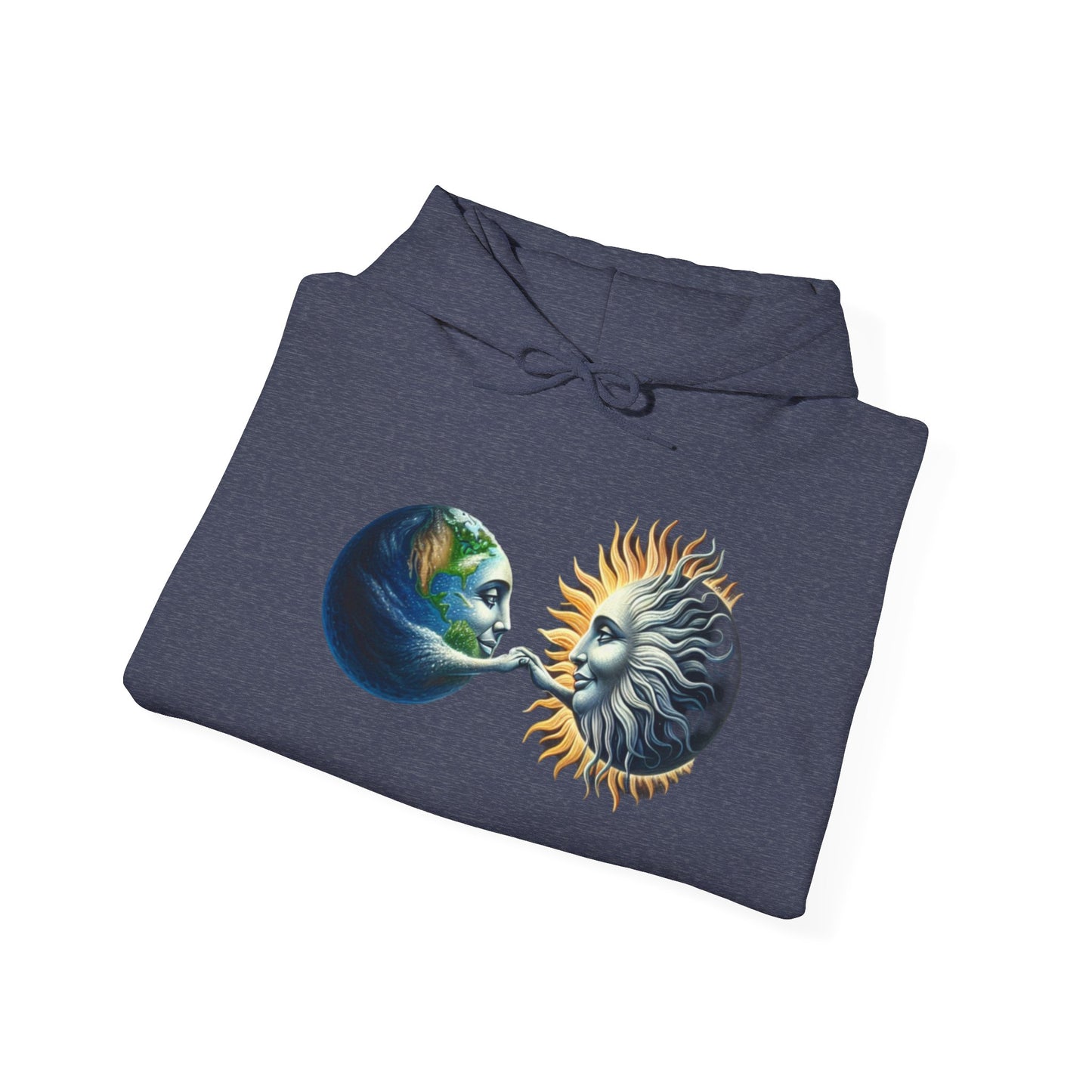 Sun-Locked Earth, High,Unisex Heavy Blend™ Hooded Sweatshirt - Psychonaut Swag