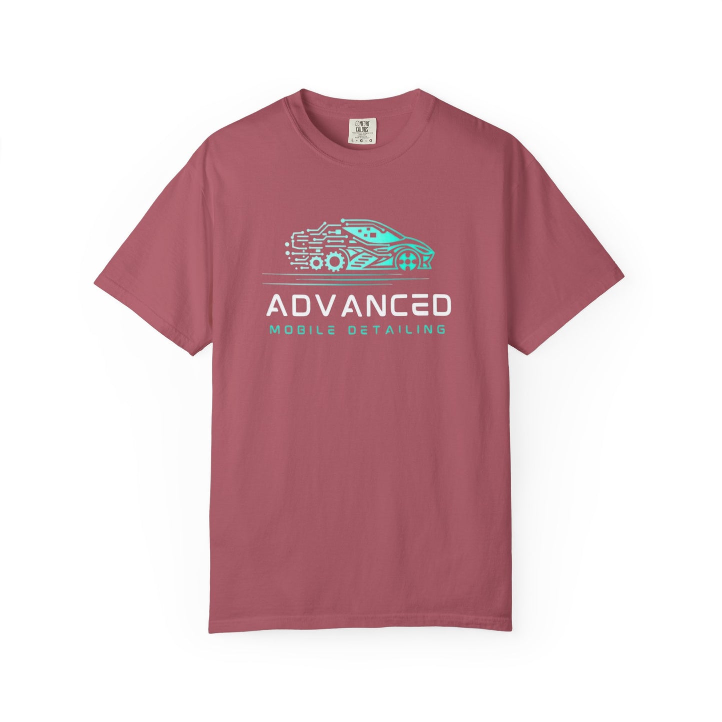 Advanced Mobile, Garment Dyed, T-Shirt, Unisex Graphic Tee, Casual Streetwear, Perfect Gift for Car Lovers, Vintage Style Merch, Everyday Wear