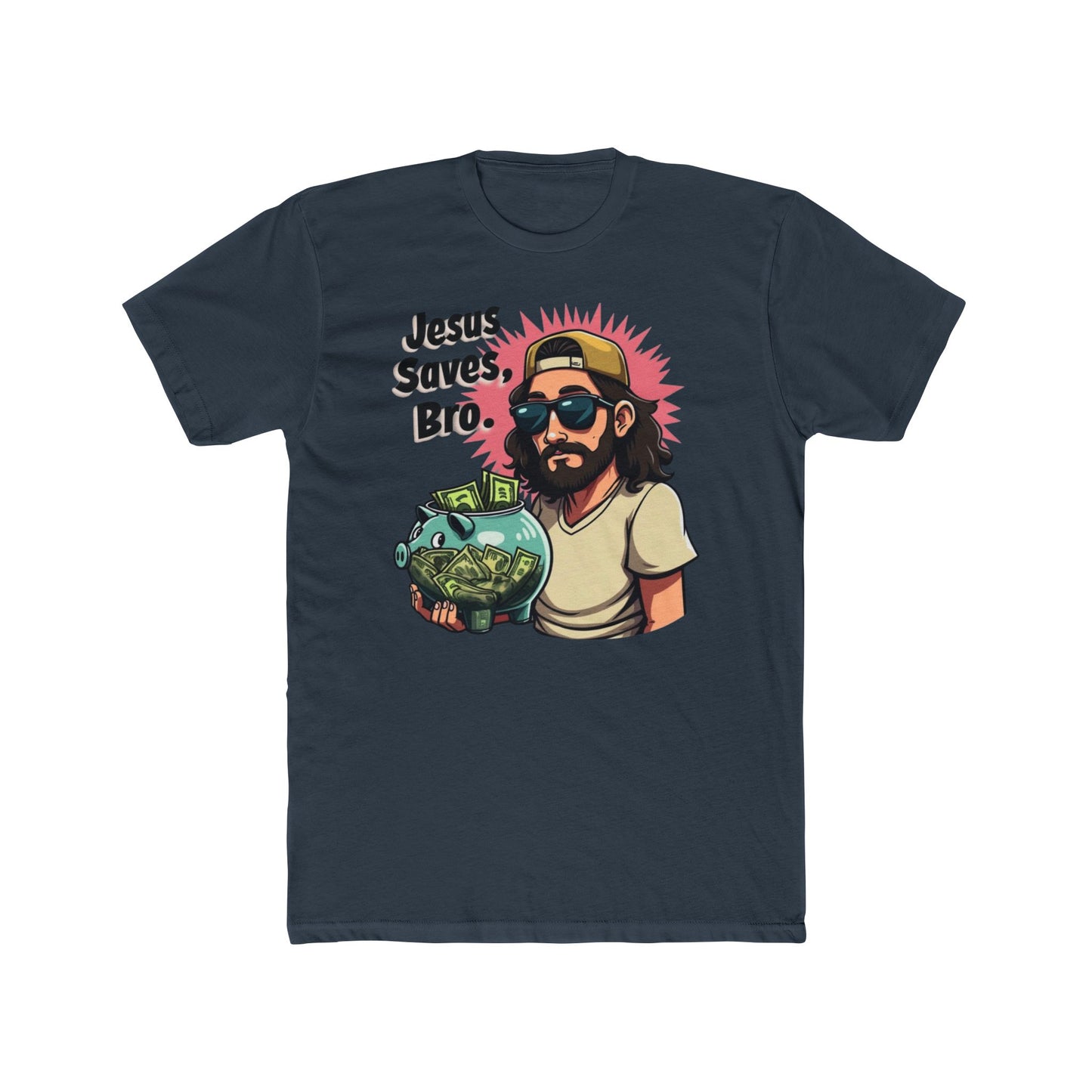 Jesus Saves, Bro' - Casual Wear, Funny Gift, Humor Shirt, Church Events, Everyday Style - Psychonaut Swag