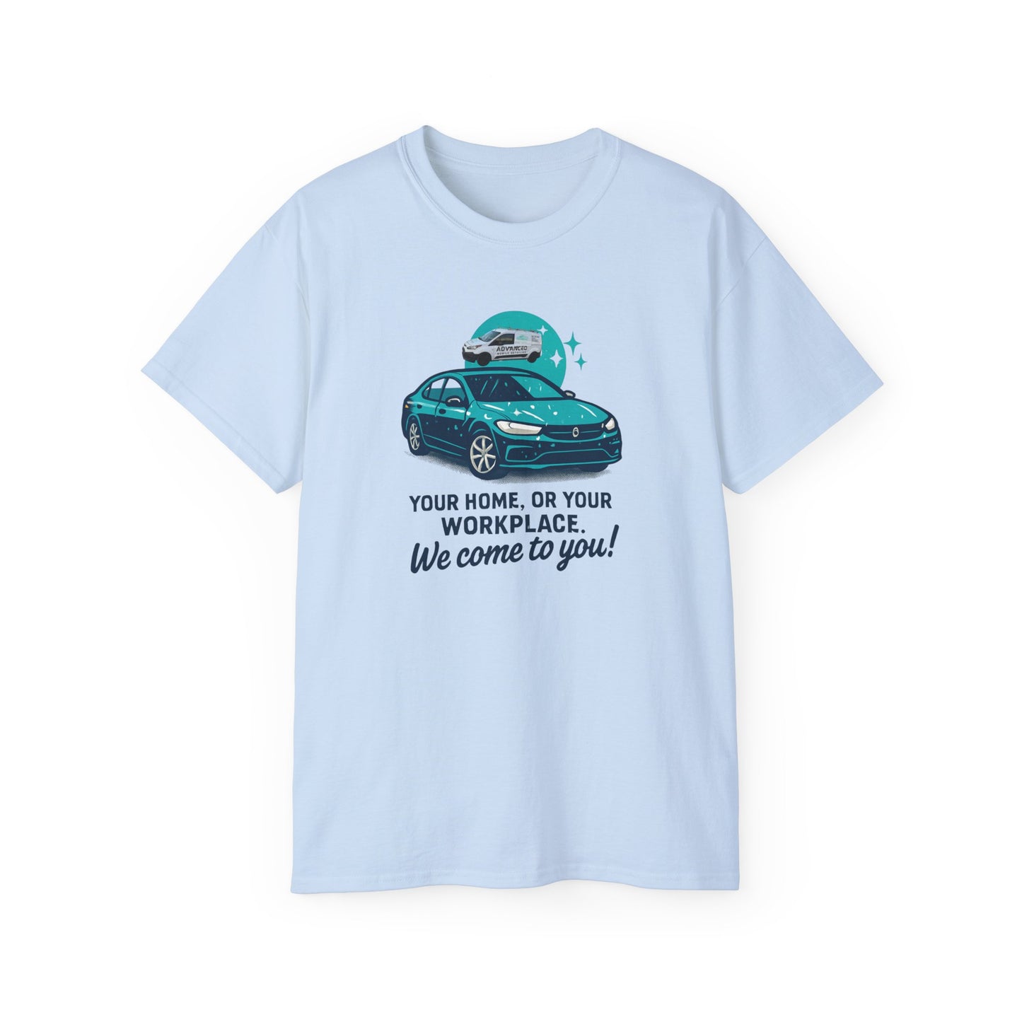 Advanced Car Service Humor Tee, Funny T-Shirt for Mechanics, Auto Enthusiasts, Gift for Dad, Car Lover Apparel, Perfect for Birthdays