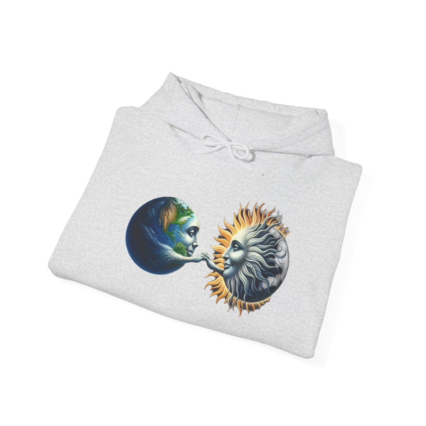 Sun-Locked Earth, High,Unisex Heavy Blend™ Hooded Sweatshirt - Psychonaut Swag