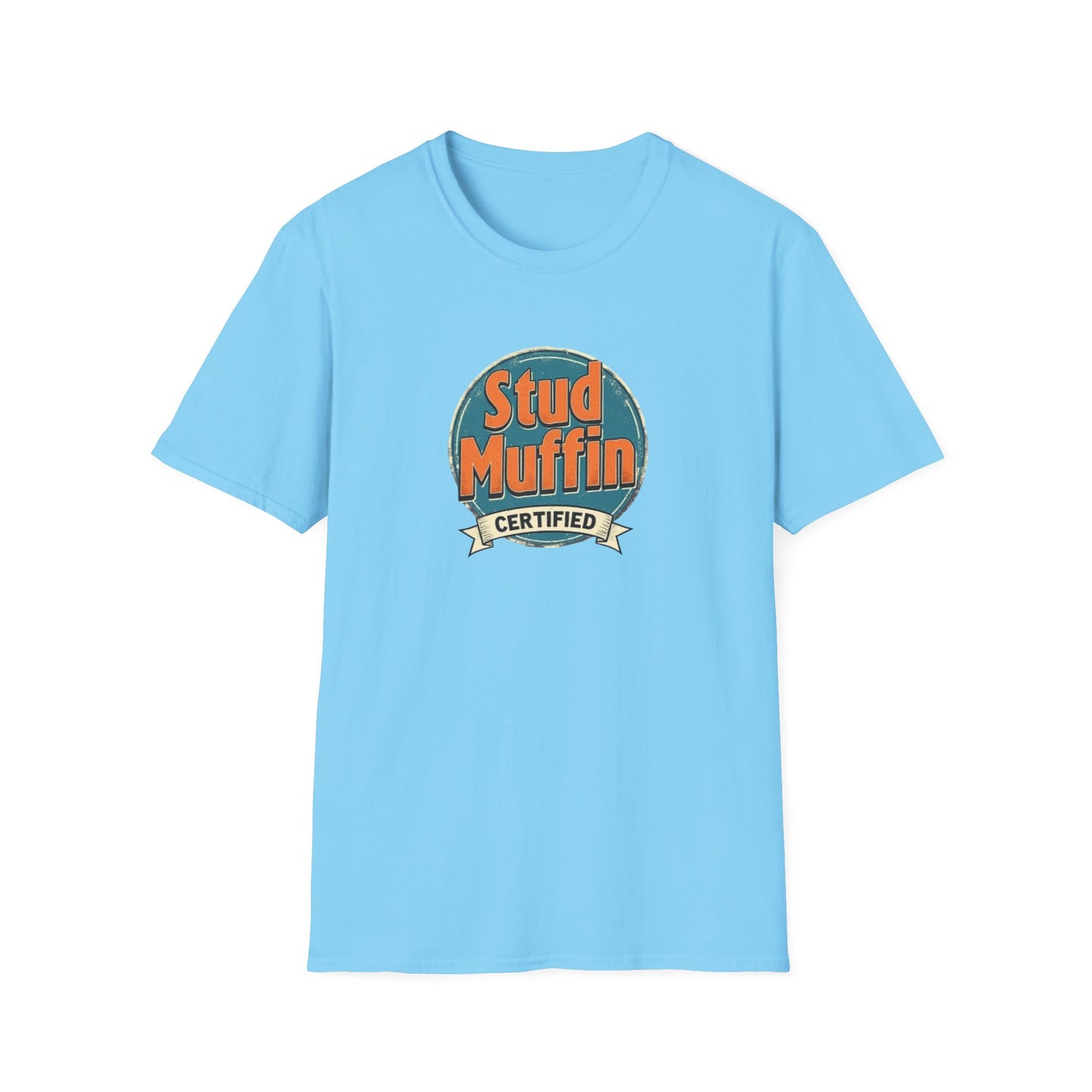 Stud Muffin Unisex Softstyle T-Shirt | Funny Gift for Dads, Birthdays, Father's Day, Casual Wear, Graphic Tee - Psychonaut Swag