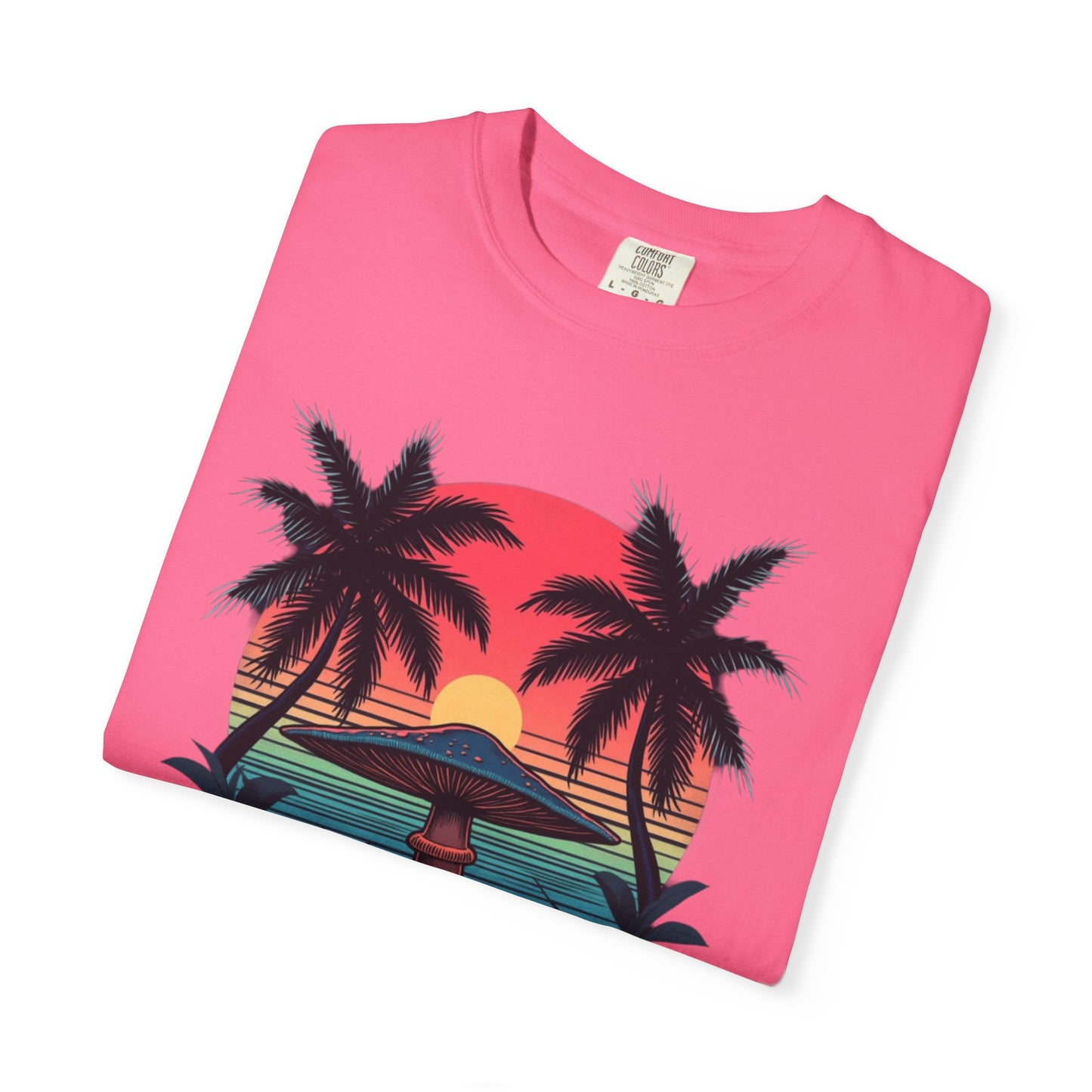 Miami Vibes, T-Shirt with Tropical Vibes Design, Summer Apparel, Beachwear, Gift for Vacation Lovers, Relaxed Style