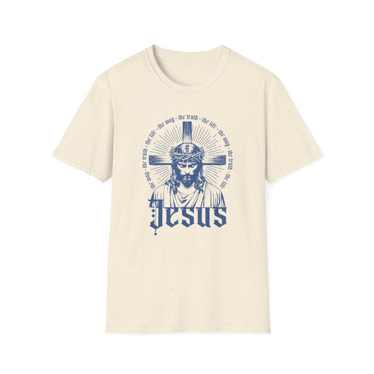 Jesus Portrait T-Shirt — Vintage Crown of Thorns Christian Tee