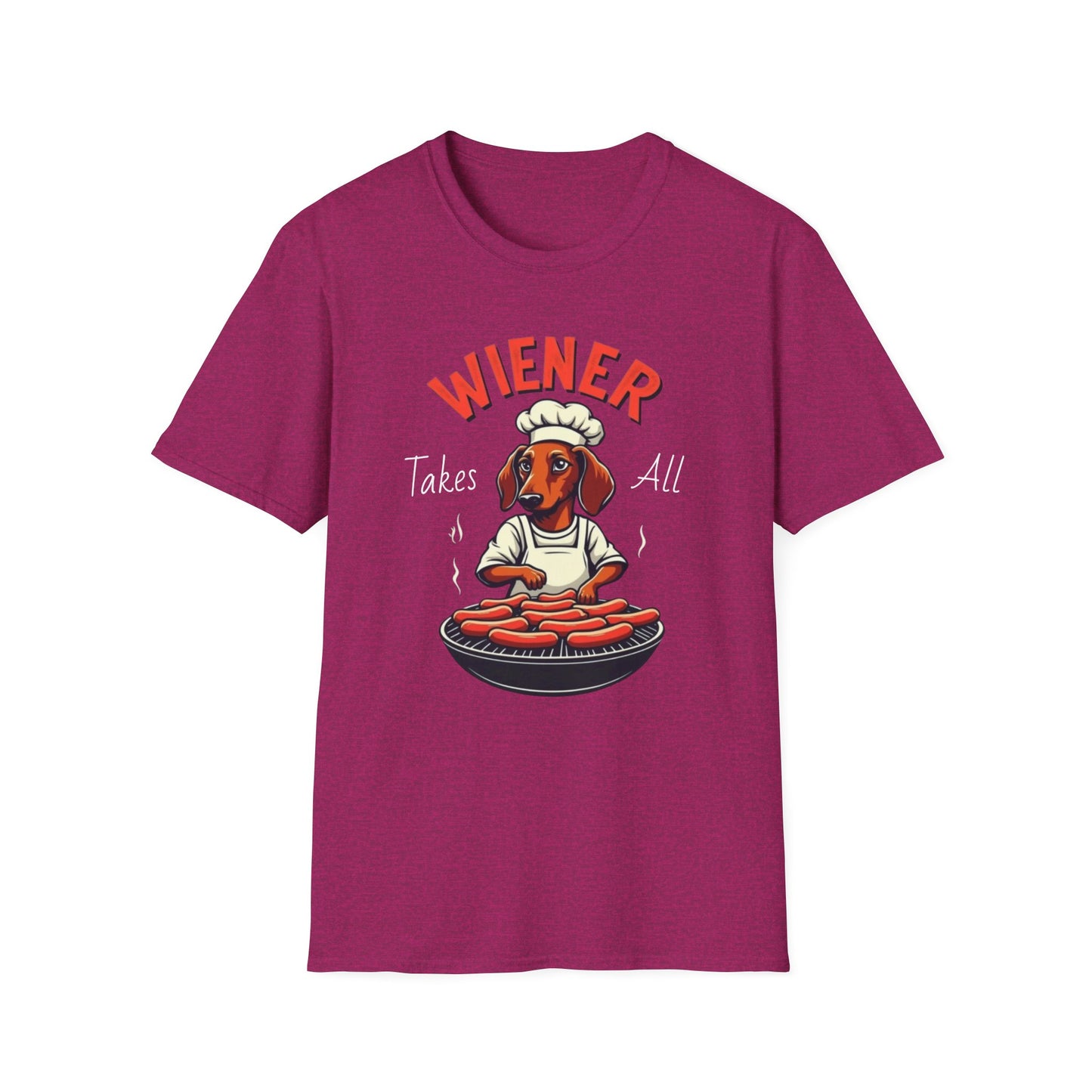 Wiener takes all, Dog Humor T-Shirt, Funny Pet Lover Gift, Cute Dog Tee, Unisex Funny Shirt, Dog Lover's Apparel - Psychonaut Swag