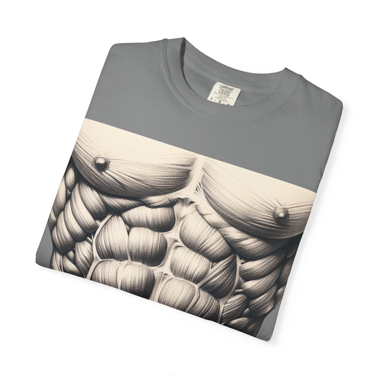 Built different, 12-pack abs, Unisex Garment-Dyed T-shirt - Psychonaut Swag