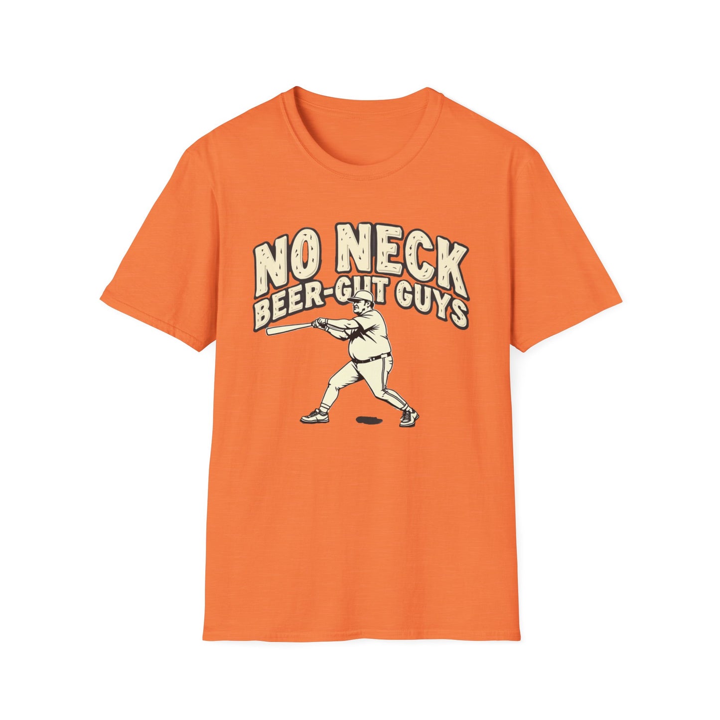 No Neck Beer Gut Guys T-Shirt | Unisex Softstyle Tee, Humor Apparel, Funny Gift for Beer Lovers, Casual Wear, Funny Saying Shirt - Psychonaut Swag