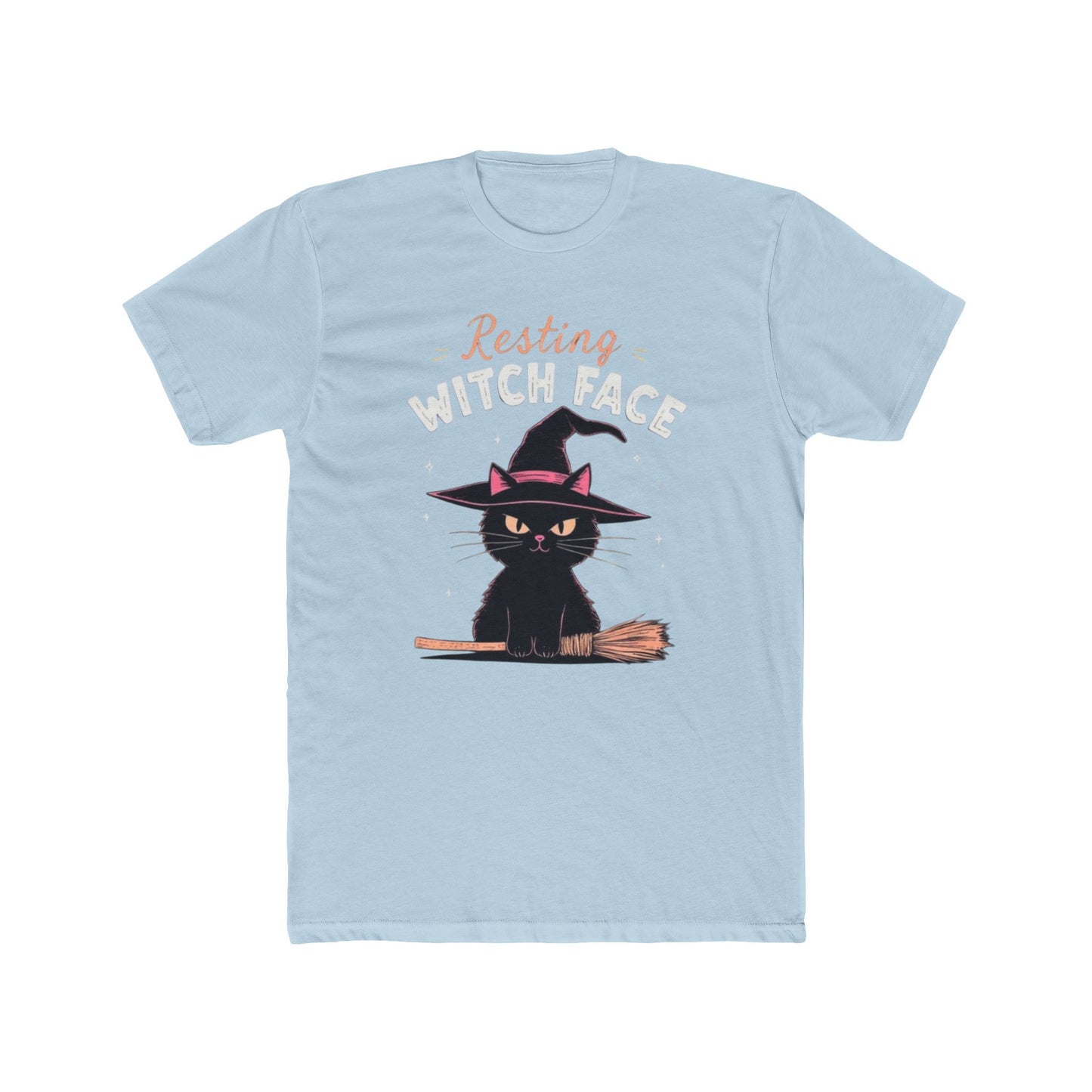 Resting Witch Face Tee - Cute Cat Graphic T-Shirt, Halloween Shirt, Fall Apparel, Unisex Crew Neck, Gift for Cat Lovers - Psychonaut Swag