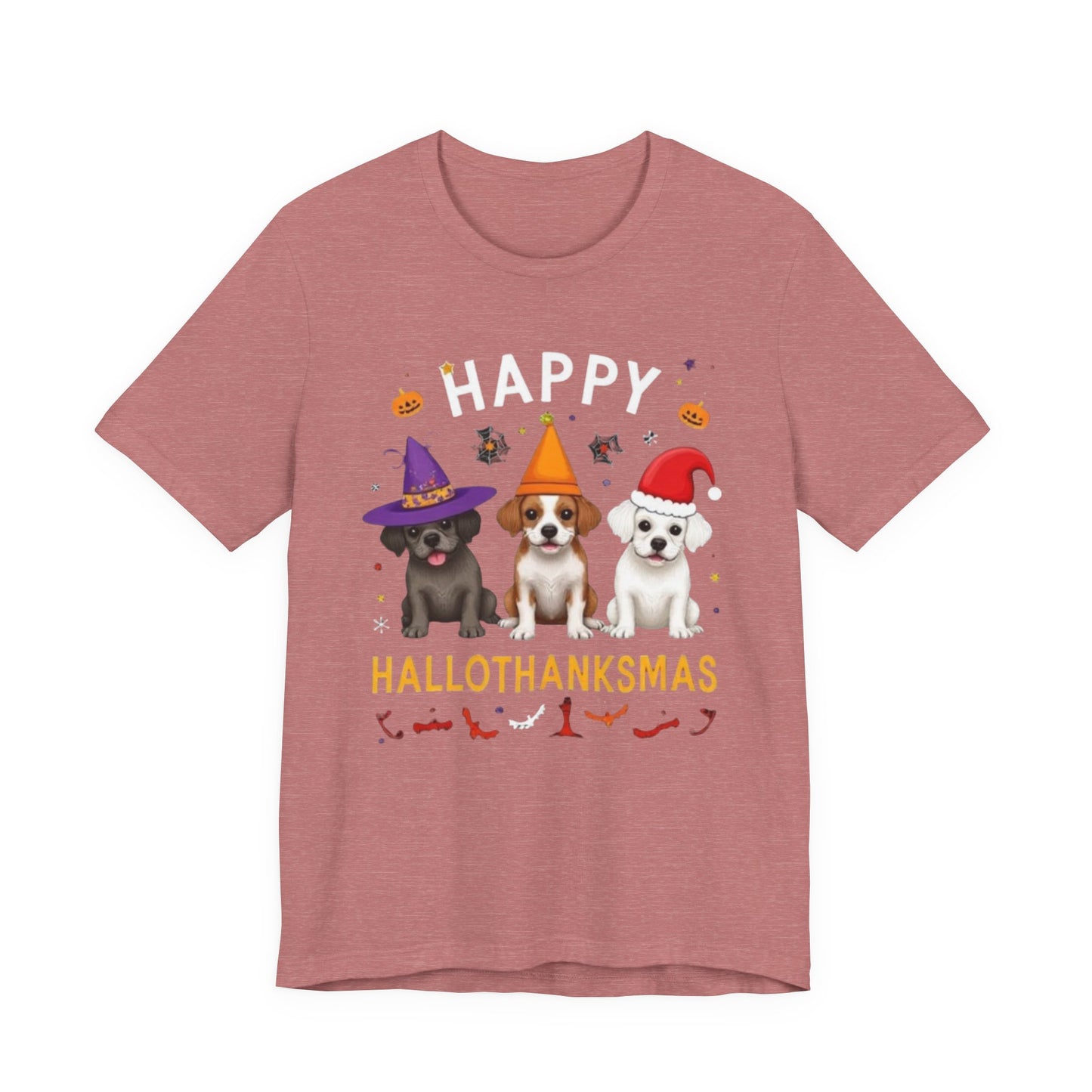 Holiday Trifecta tee, Funny Halloween T-Shirt for Parties, Unisex Short Sleeve Tee, Spooky Holiday Apparel, Gift for Halloween Lovers