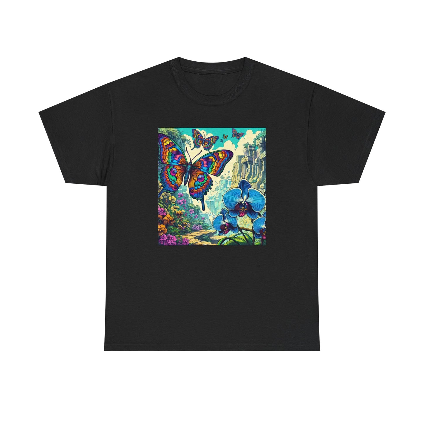 Butterfly Orchid, Unisex Heavy Cotton Tee - Psychonaut Swag