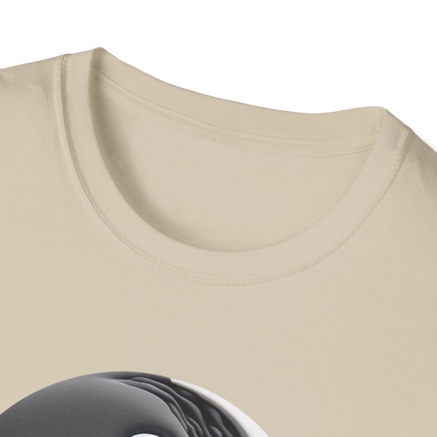Blending good and evil, yin yang, Unisex Softstyle T-Shirt - Psychonaut Swag