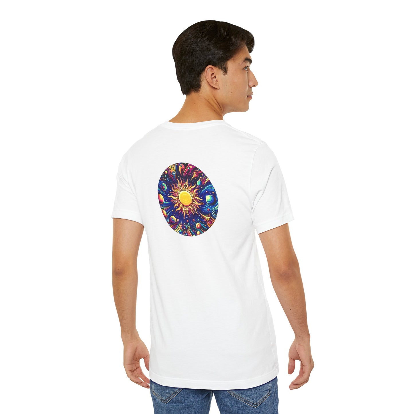 Psychonaut Staple solar system, Unisex Jersey Short Sleeve Tee - Psychonaut Swag