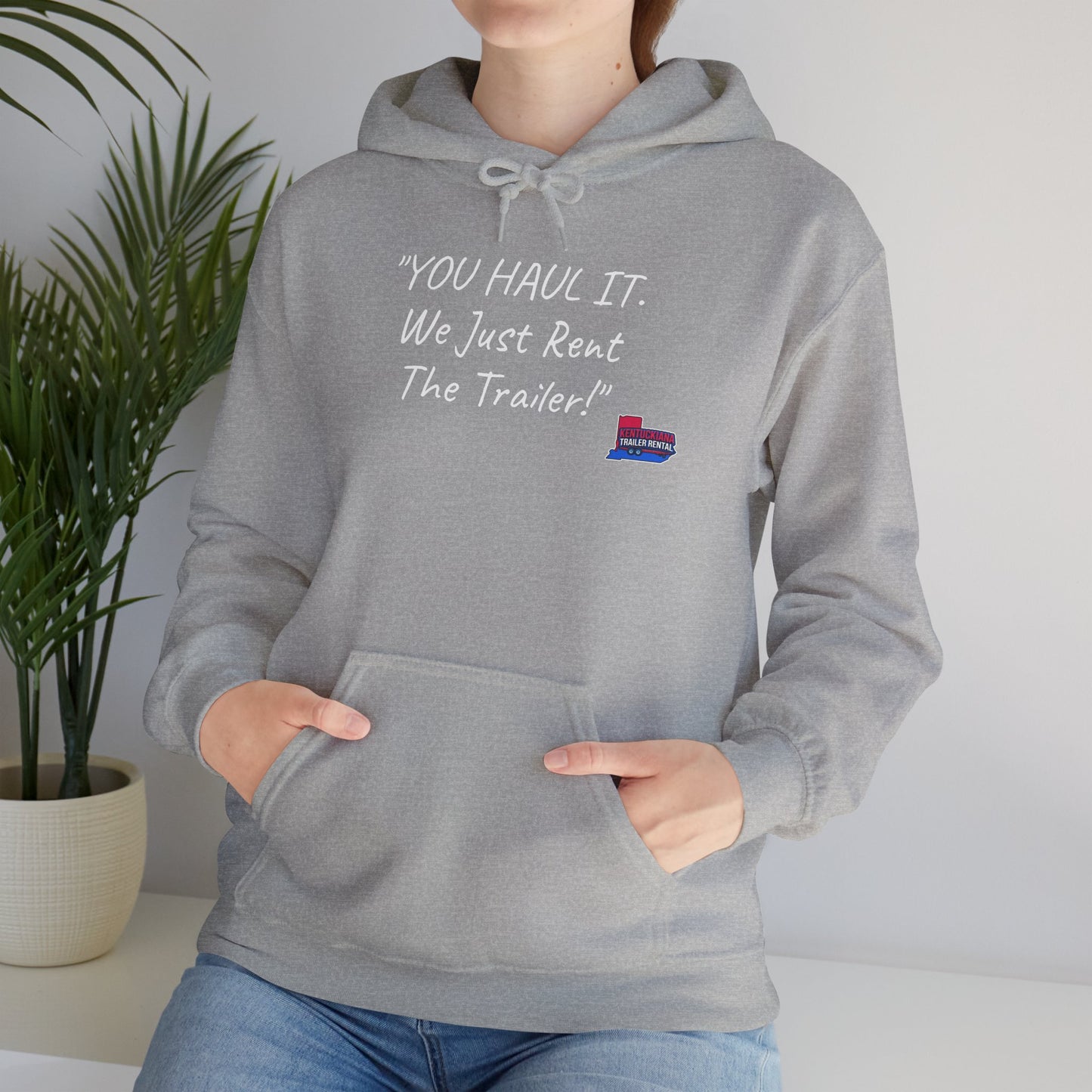 Kentuckiana Small biz swag, Trailer Rental Hoodie for Road Trips, Gifts for Adventure Lovers, Unique Hoodie for Renters, Travel Gear, Funny Sweatshirt
