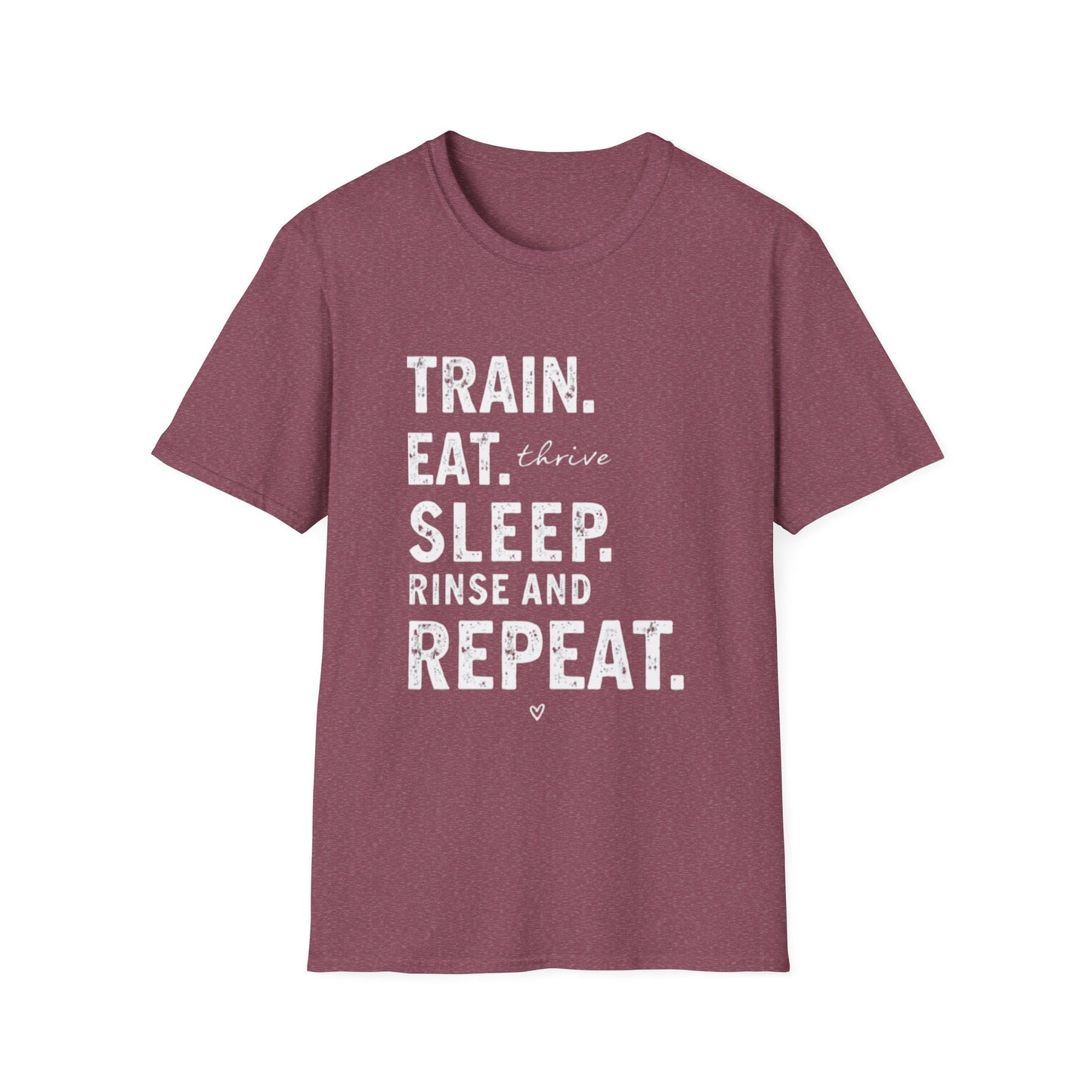 Train Eat Sleep Repeat T-Shirt, Fitness Apparel, Gym Wear, Motivational Shirt, Casual Unisex Tee - Psychonaut Swag