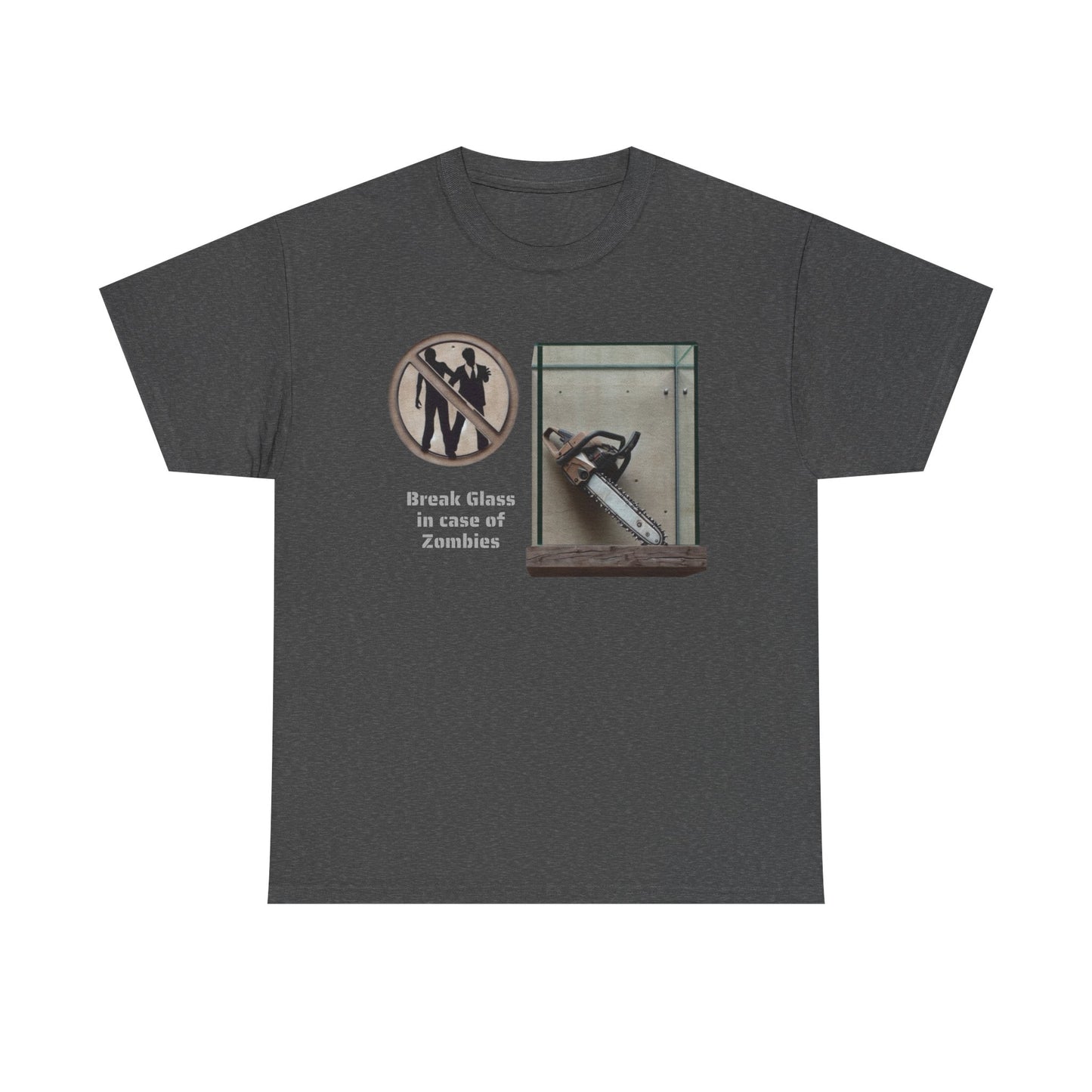 Break Glass, In Case Of Zombies, Unisex Heavy Cotton Tee - Psychonaut Swag