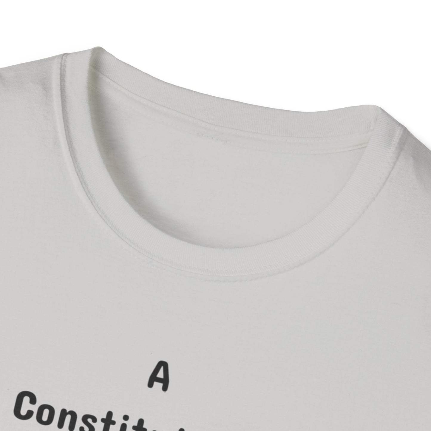 Constitutional Crisis of Fraud, Unisex Softstyle T-Shirt - Psychonaut Swag